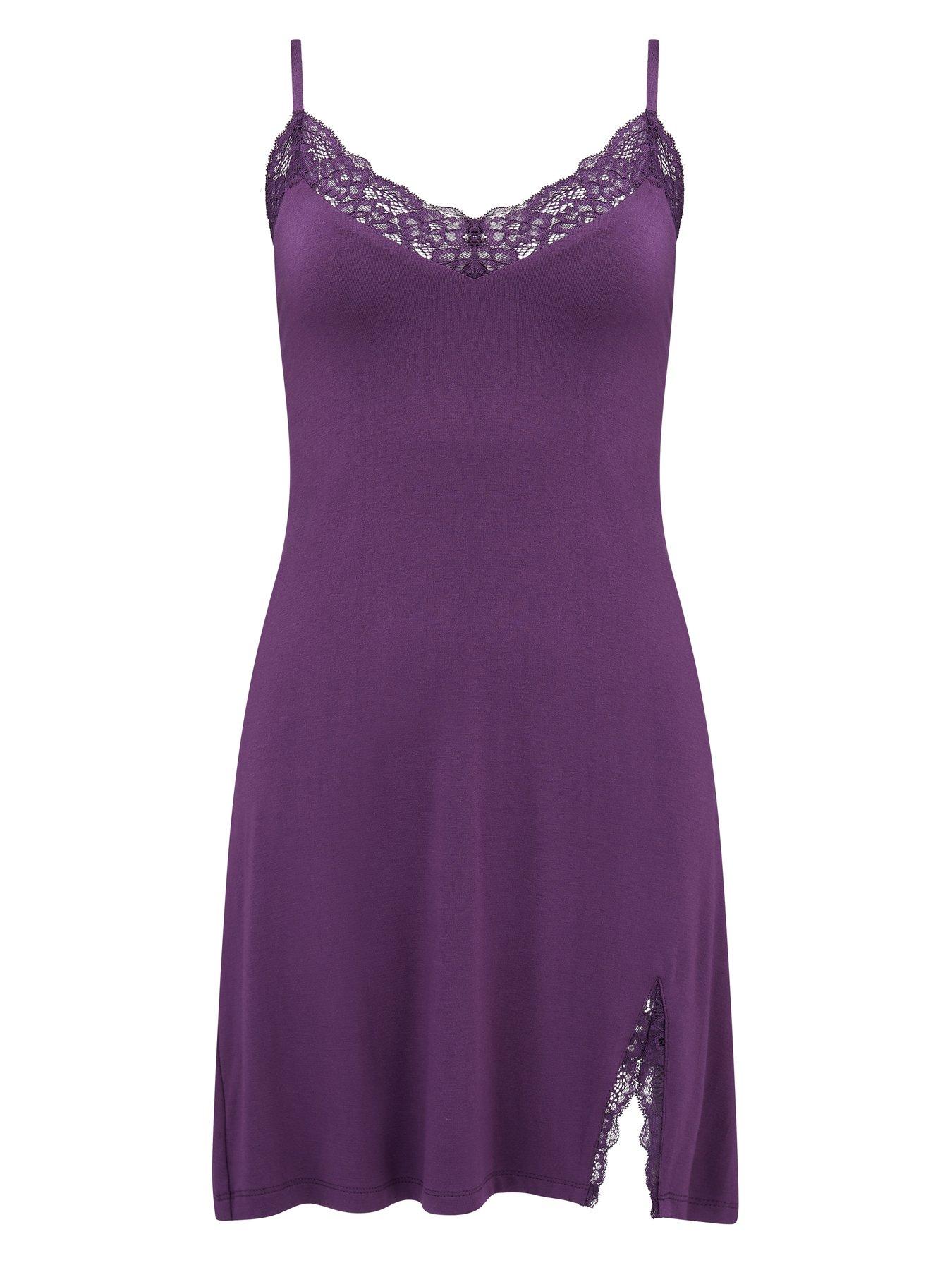 Image 3 of 4 of Pour Moi Sofa Loves Lace Hidden Support Strappy Jersey Chemise