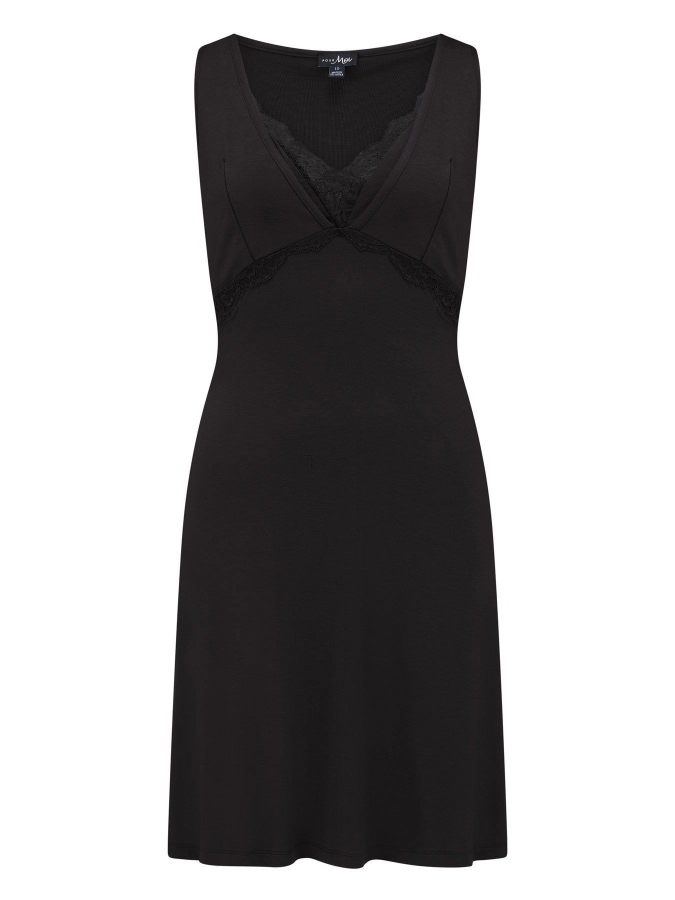Image 3 of 4 of Pour Moi Sofa Loves Lace Hidden Mesh Support Soft Jersey Chemise
