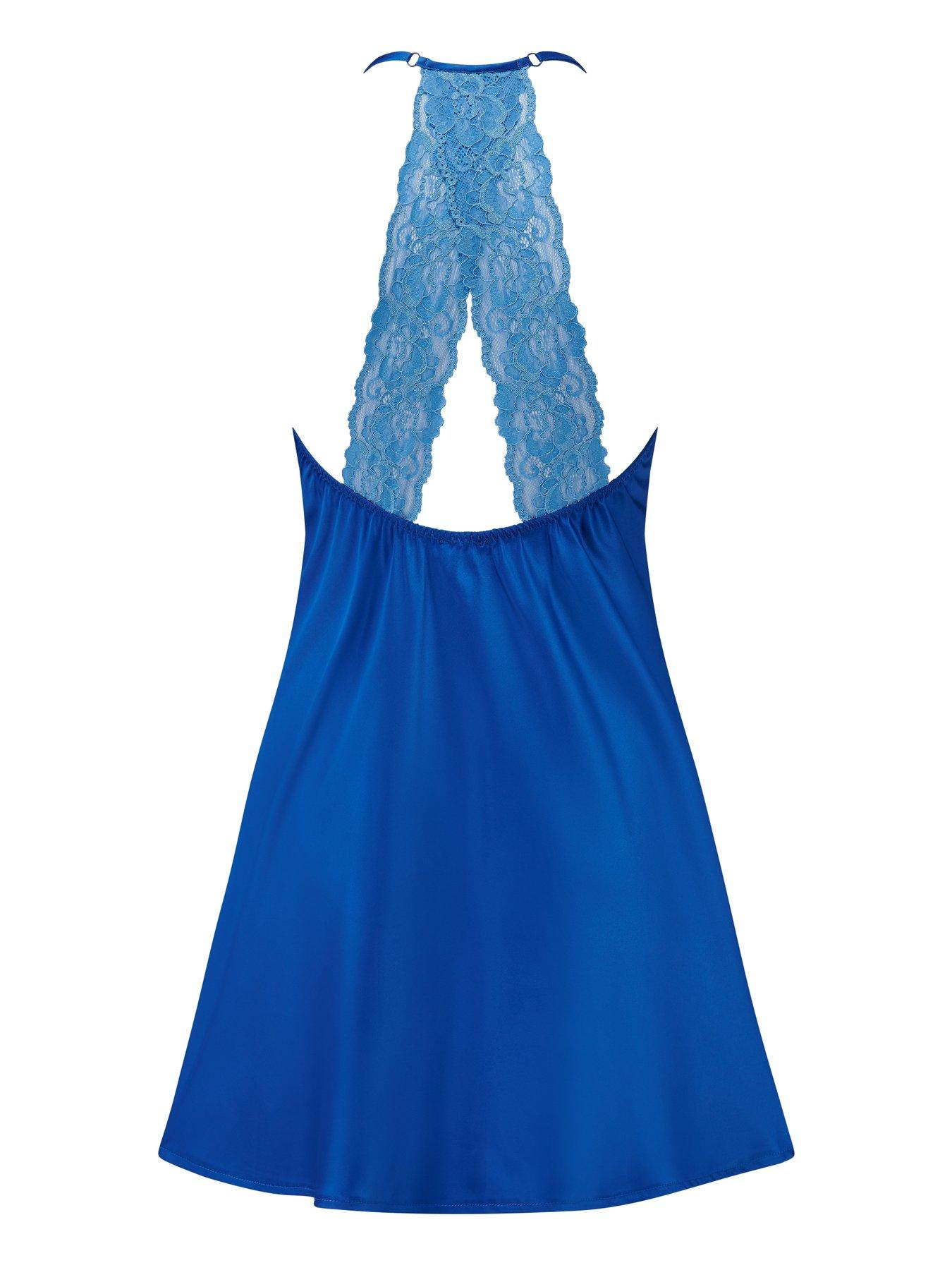Image 4 of 4 of Pour Moi Dusk Satin Lace Chemise