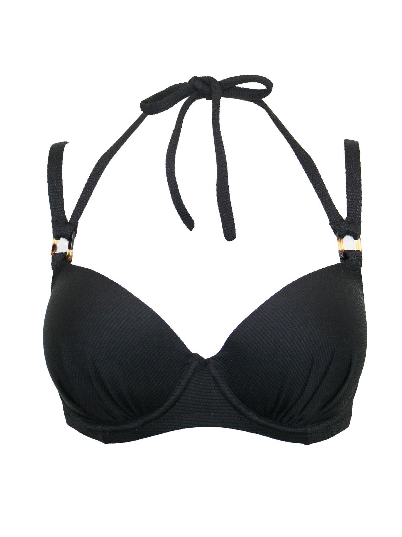  image of pour-moi-hawaii-double-strap-underwired-padded-halter-bikini-top