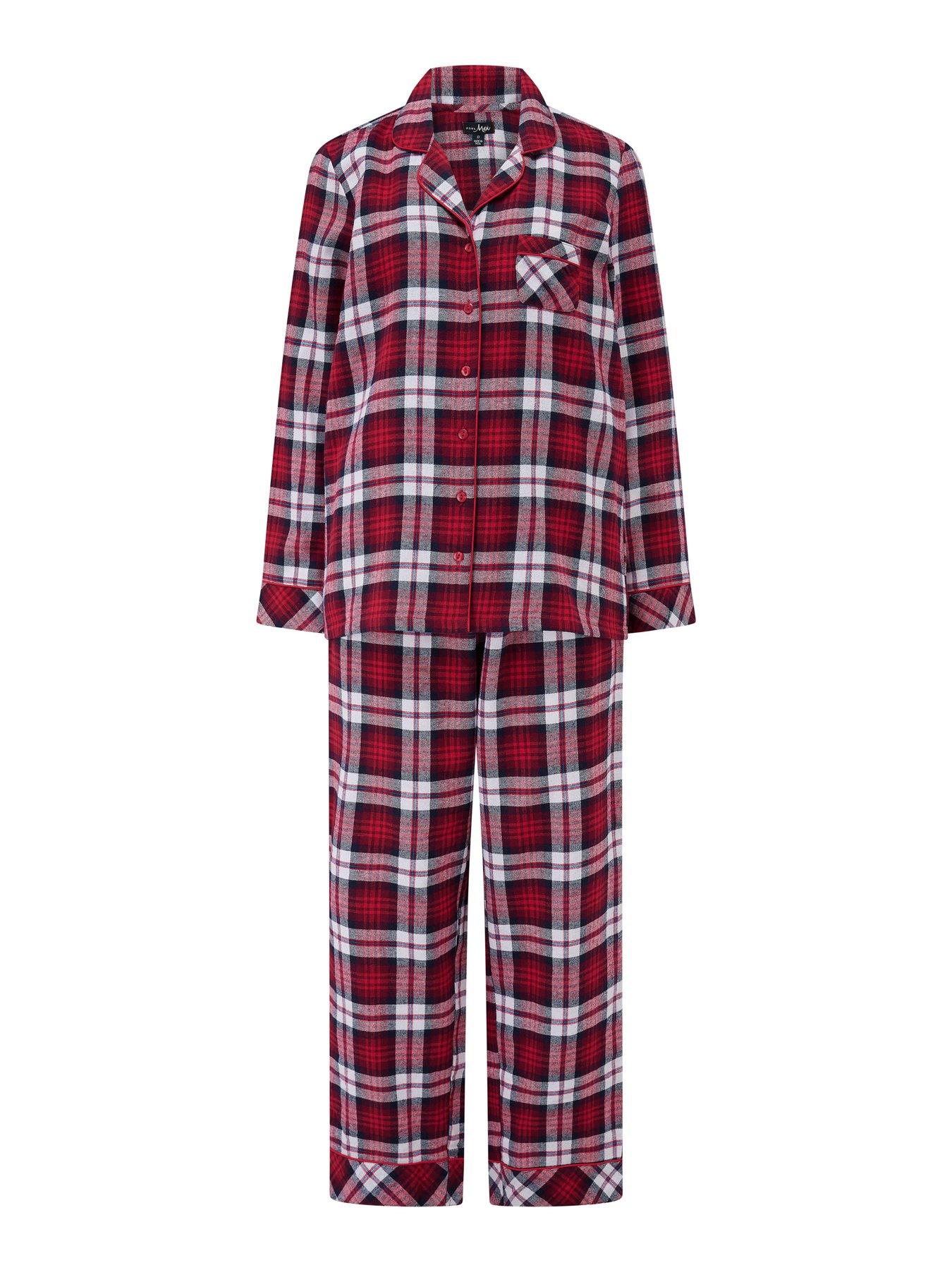 Image 3 of 4 of Pour Moi Cosy Check Brushed Cotton Pyjama Gift Set