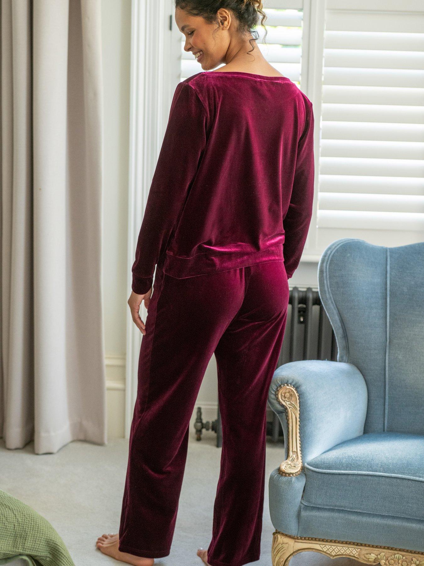  image of pour-moi-velour-lounge-pyjama-set