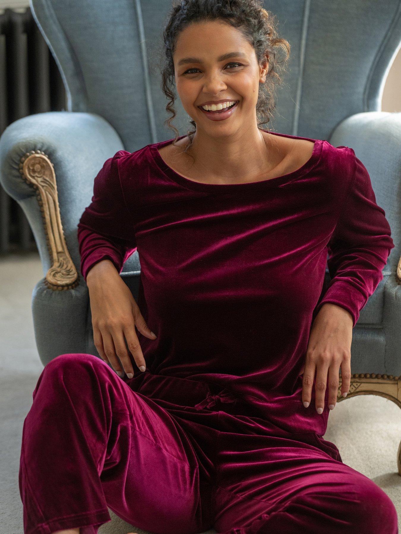  image of pour-moi-velour-lounge-pyjama-set