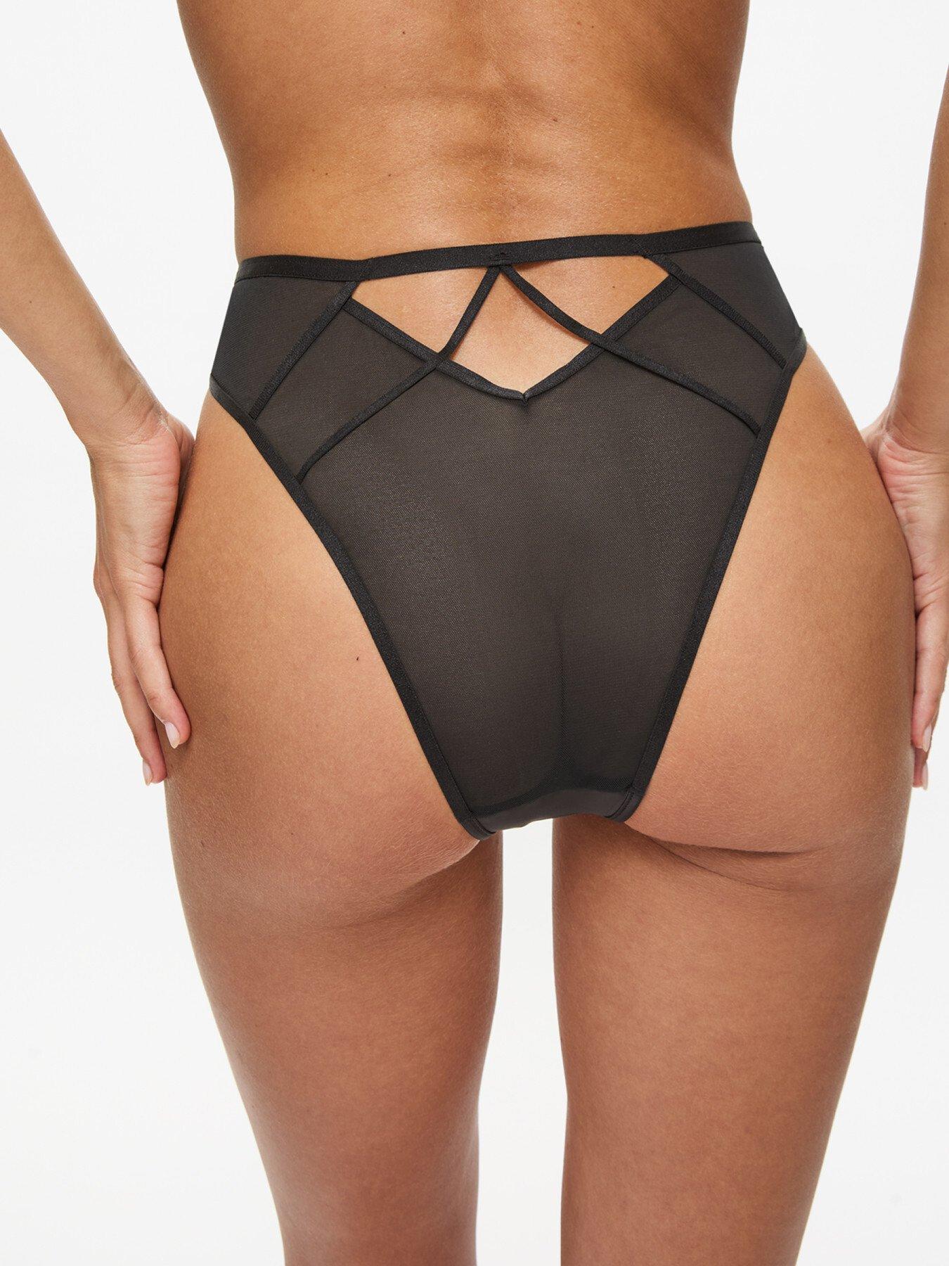 Image 2 of 5 of Ann Summers Boudoir Rose High Waist Brazilian