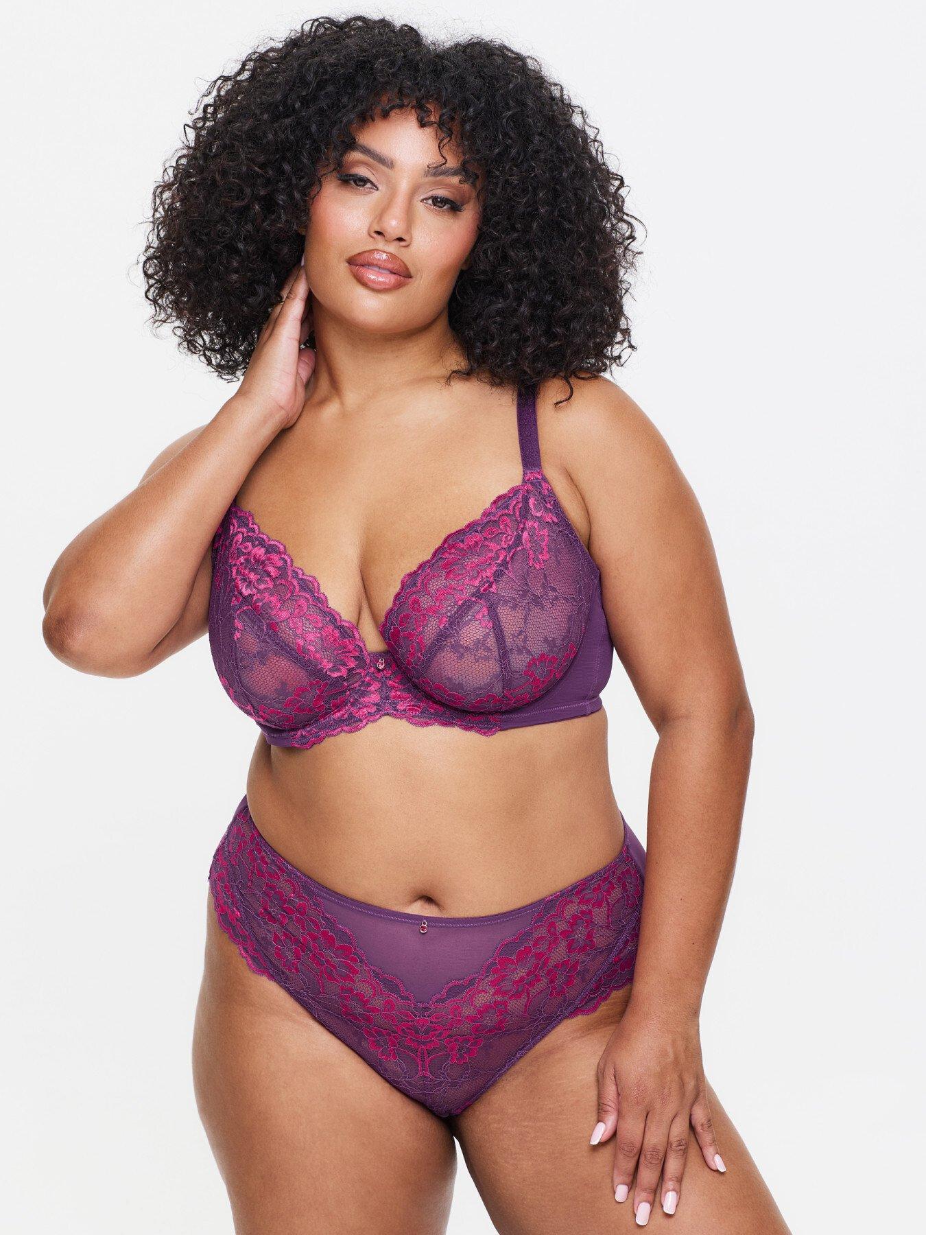 undefined Sexy Lace Fuller Bust Non Padded Plunge Bra