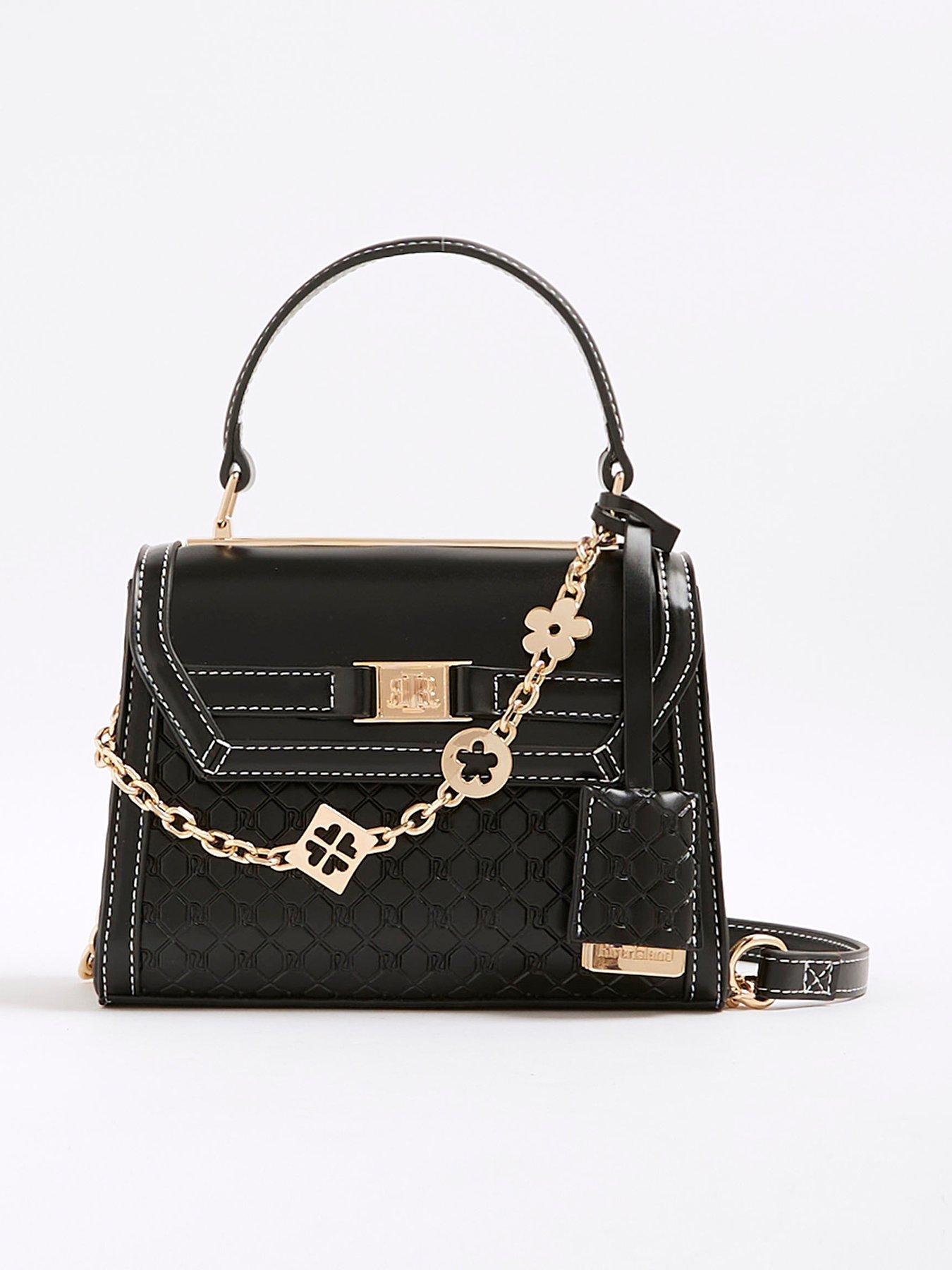 River Island Mini Tote Cross Body Bag - Black
