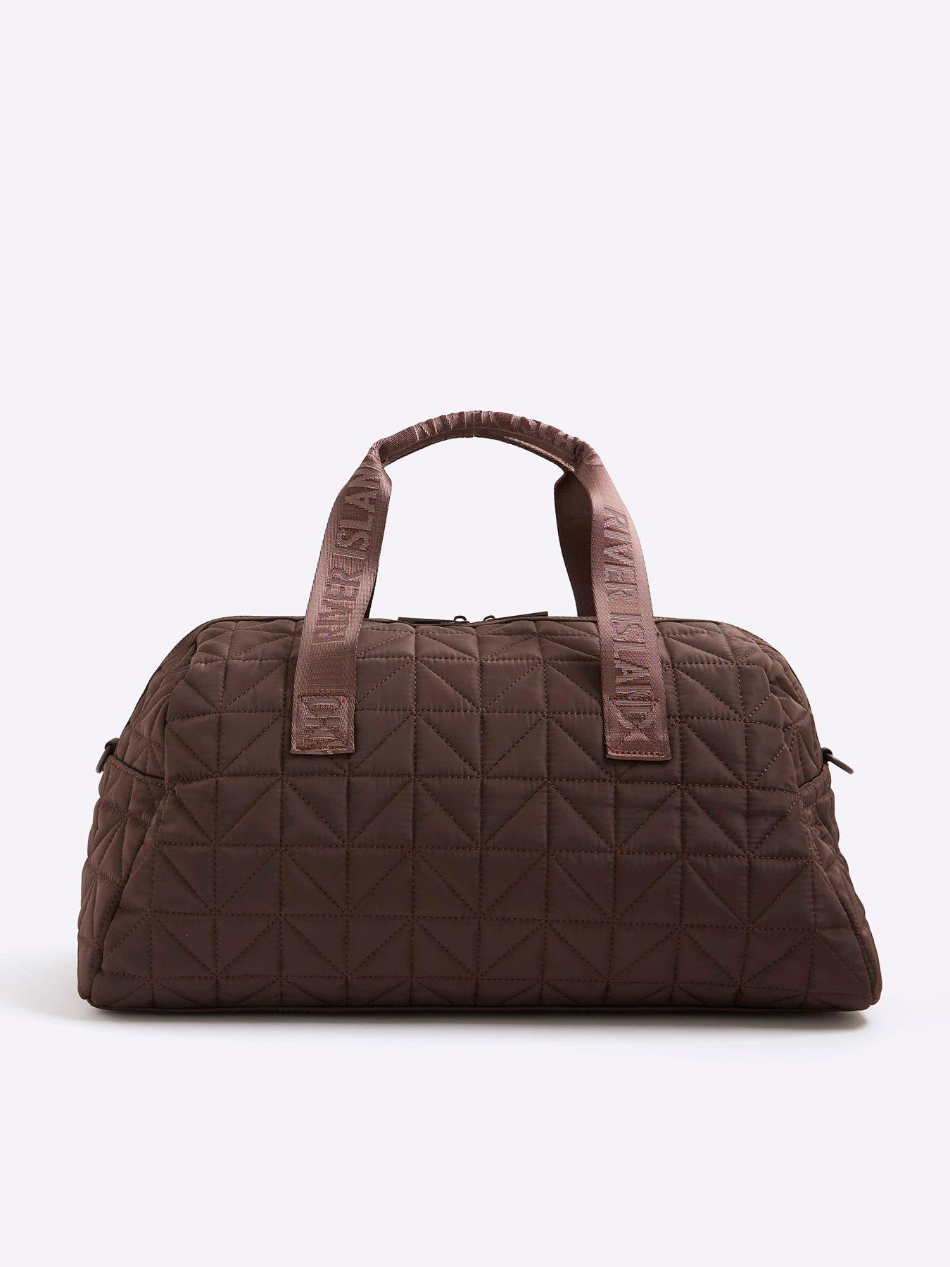 Image 4 of 5 of River Island Quilted Holdall Bag - Brown