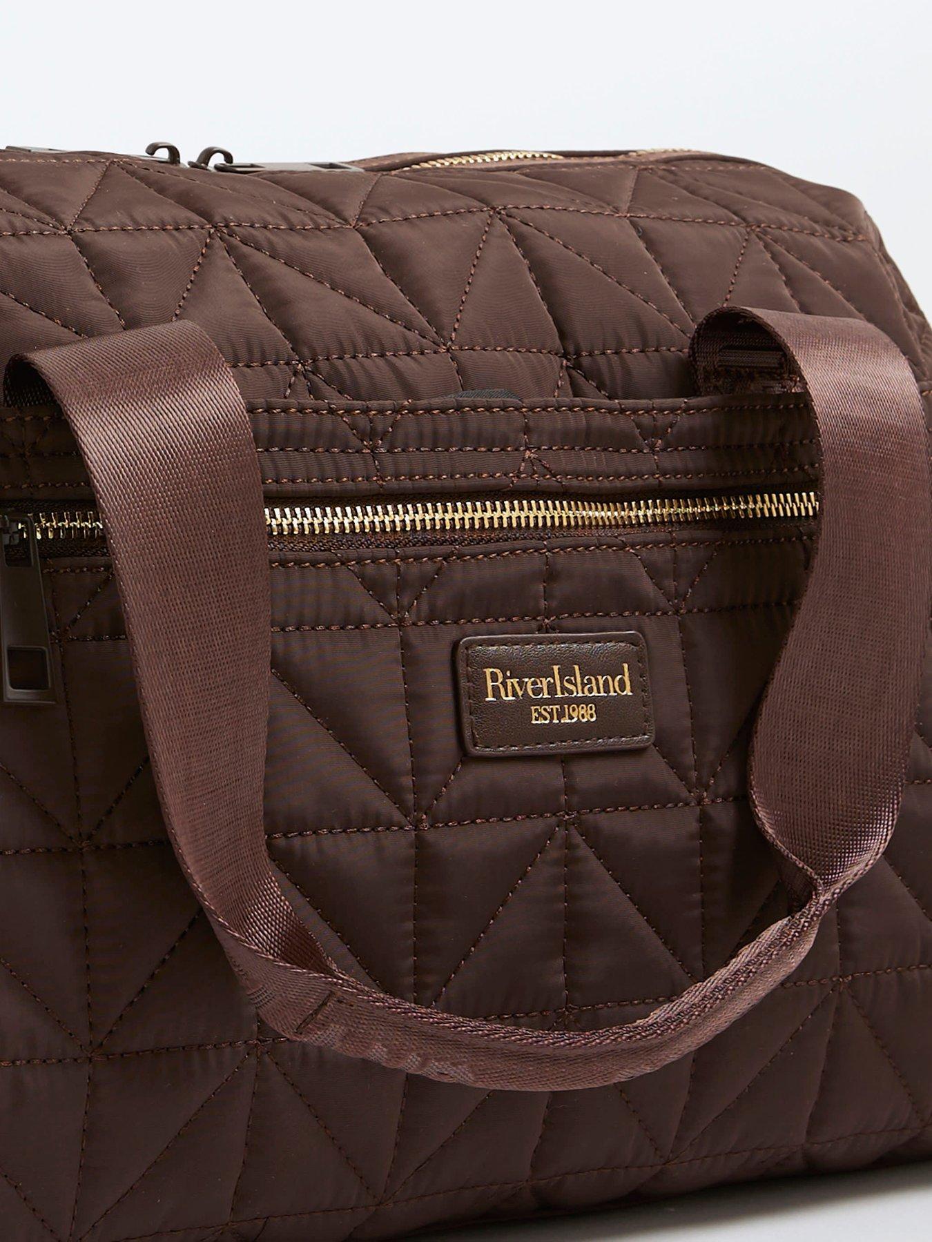 Image 5 of 5 of River Island Quilted Holdall Bag - Brown