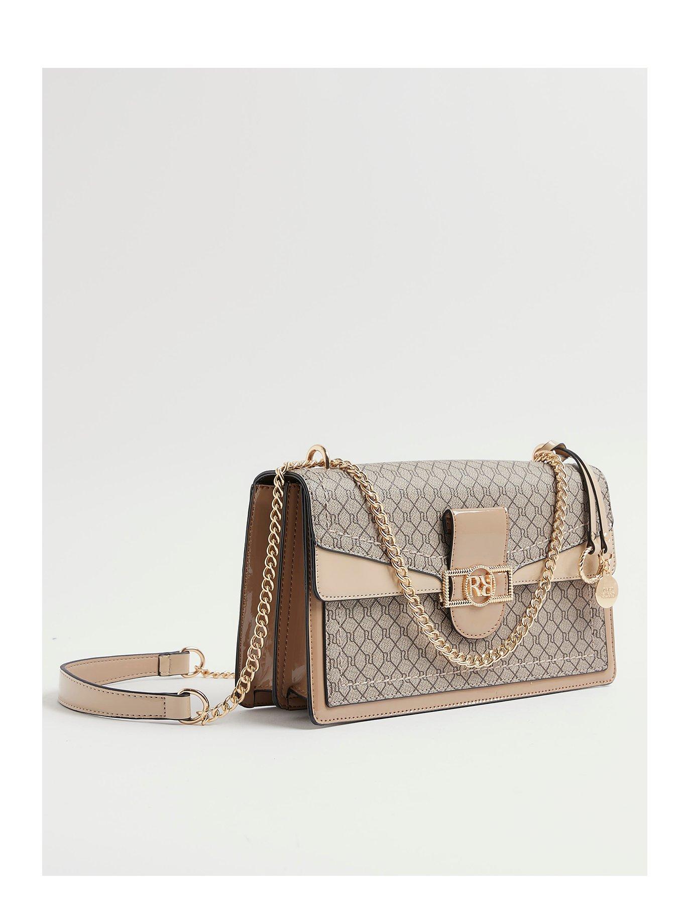 undefined Monogram Print Shoulder Bag - Brown