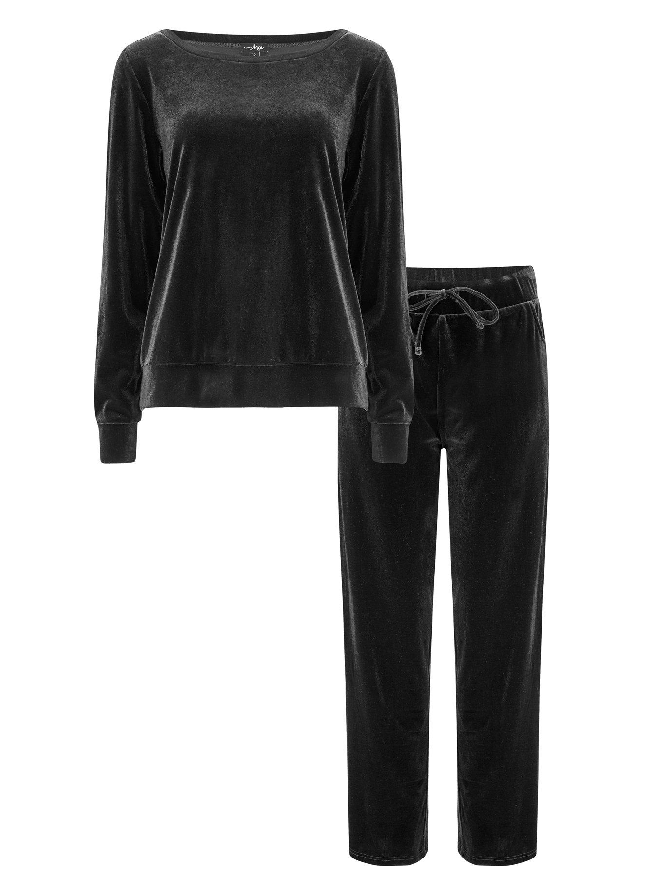 Image 4 of 4 of Pour Moi Velour Lounge Pyjama Set