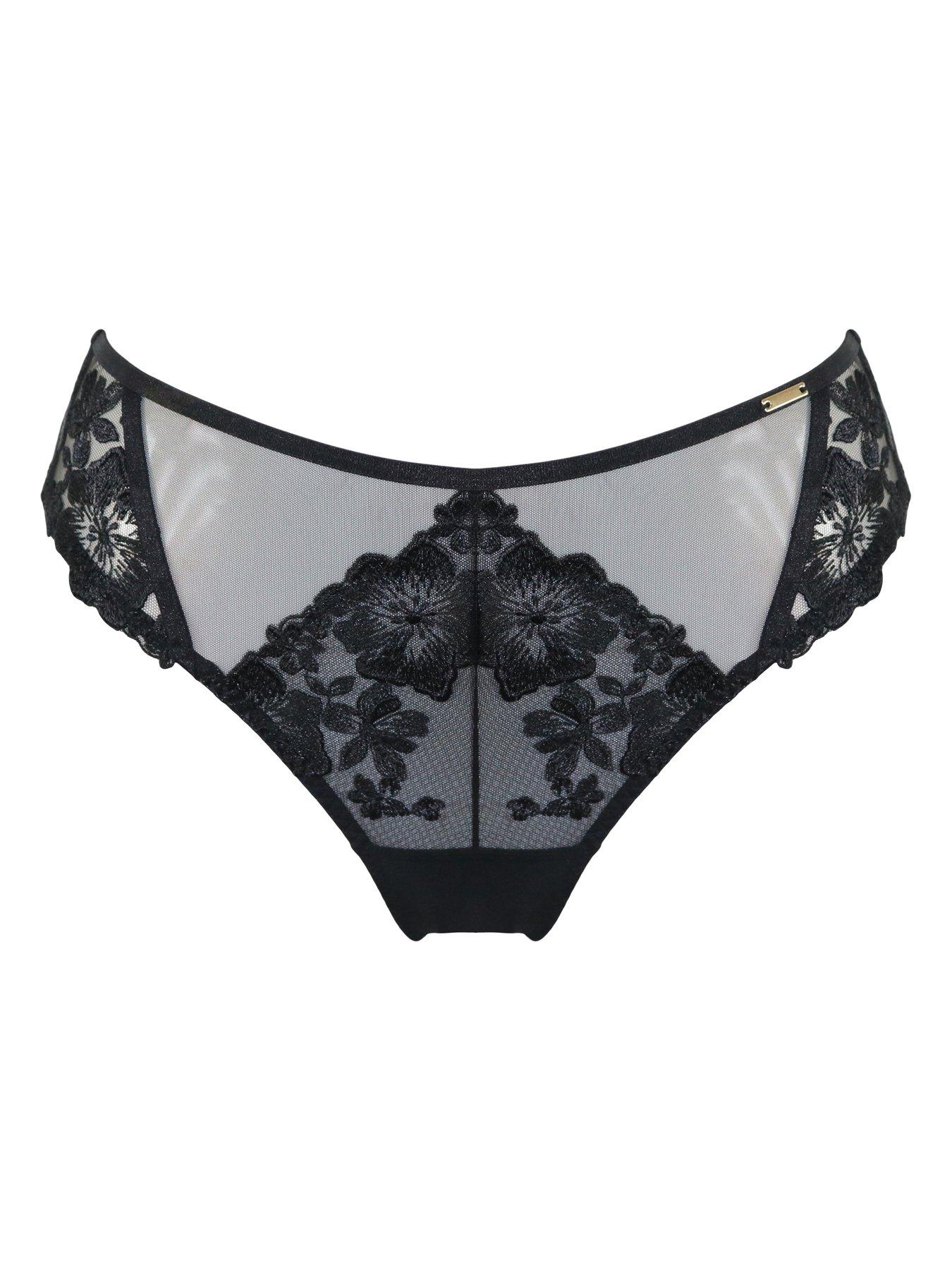 Image 3 of 4 of Pour Moi India Bold Floral High Leg Midi Brief