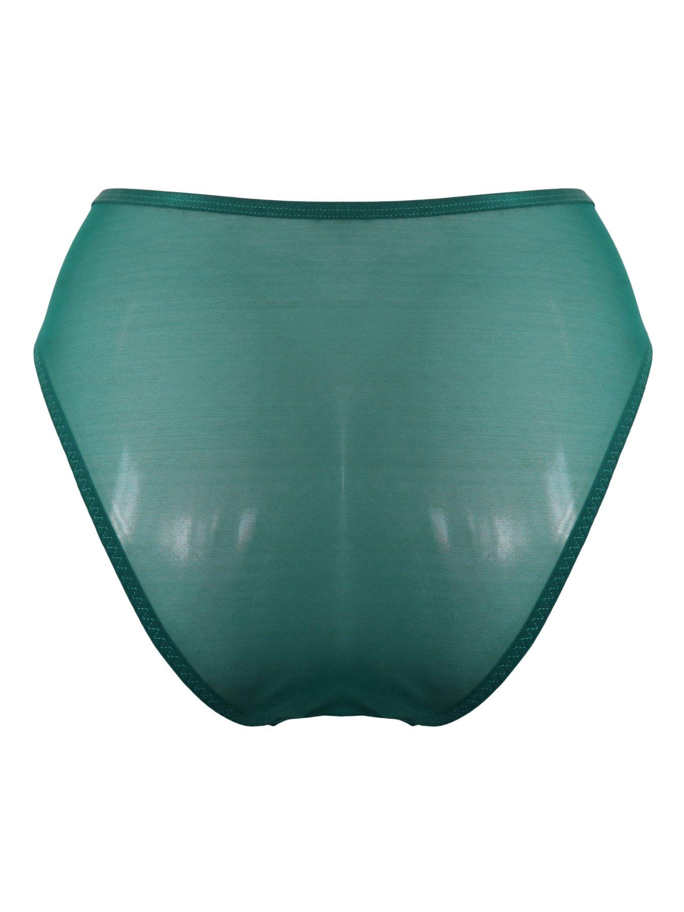 Image 4 of 4 of Pour Moi India Bold Floral High Leg Midi Brief