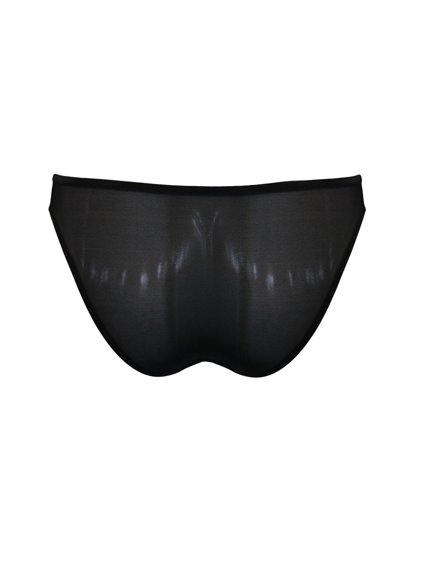 Image 4 of 4 of Pour Moi Queen Bee Gold Embroidery Cut Out Bikini Brief