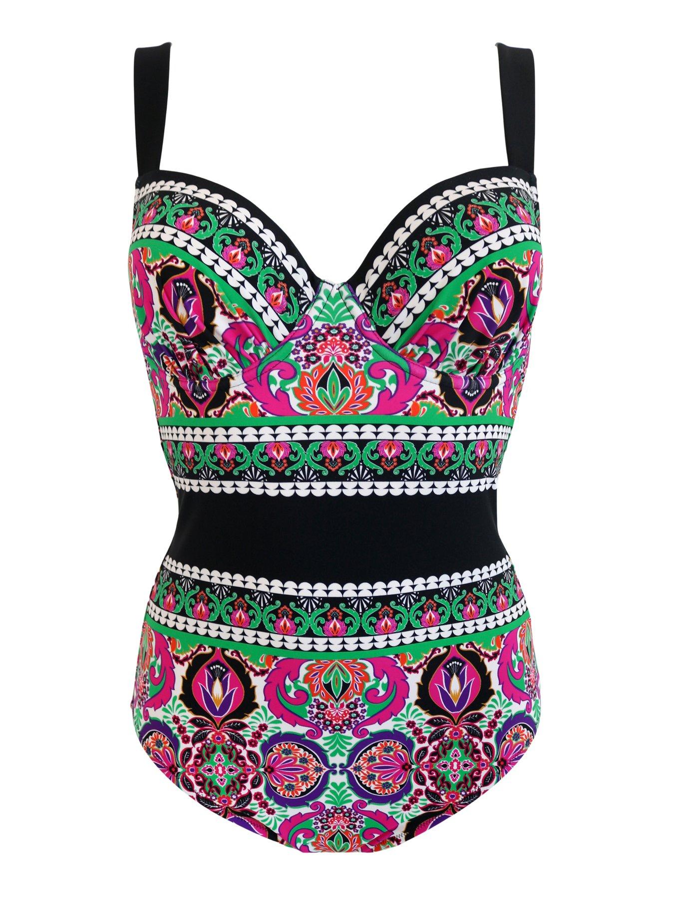  image of pour-moi-maldives-lightly-padded-underwired-control-swimsuit