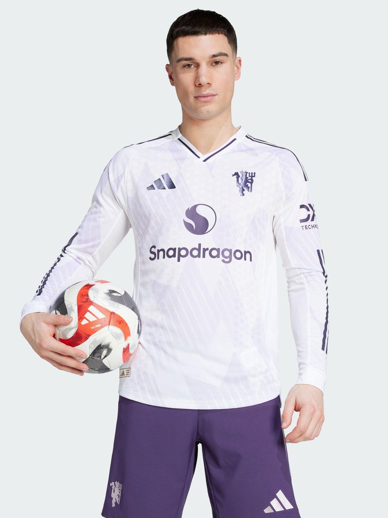 Image 1 of 6 of adidas Manchester United 25/26 Long Sleeve Away Authentic Jersey