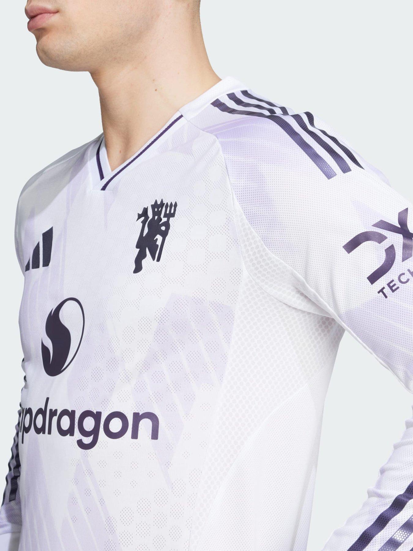 Image 4 of 6 of adidas Manchester United 25/26 Long Sleeve Away Authentic Jersey