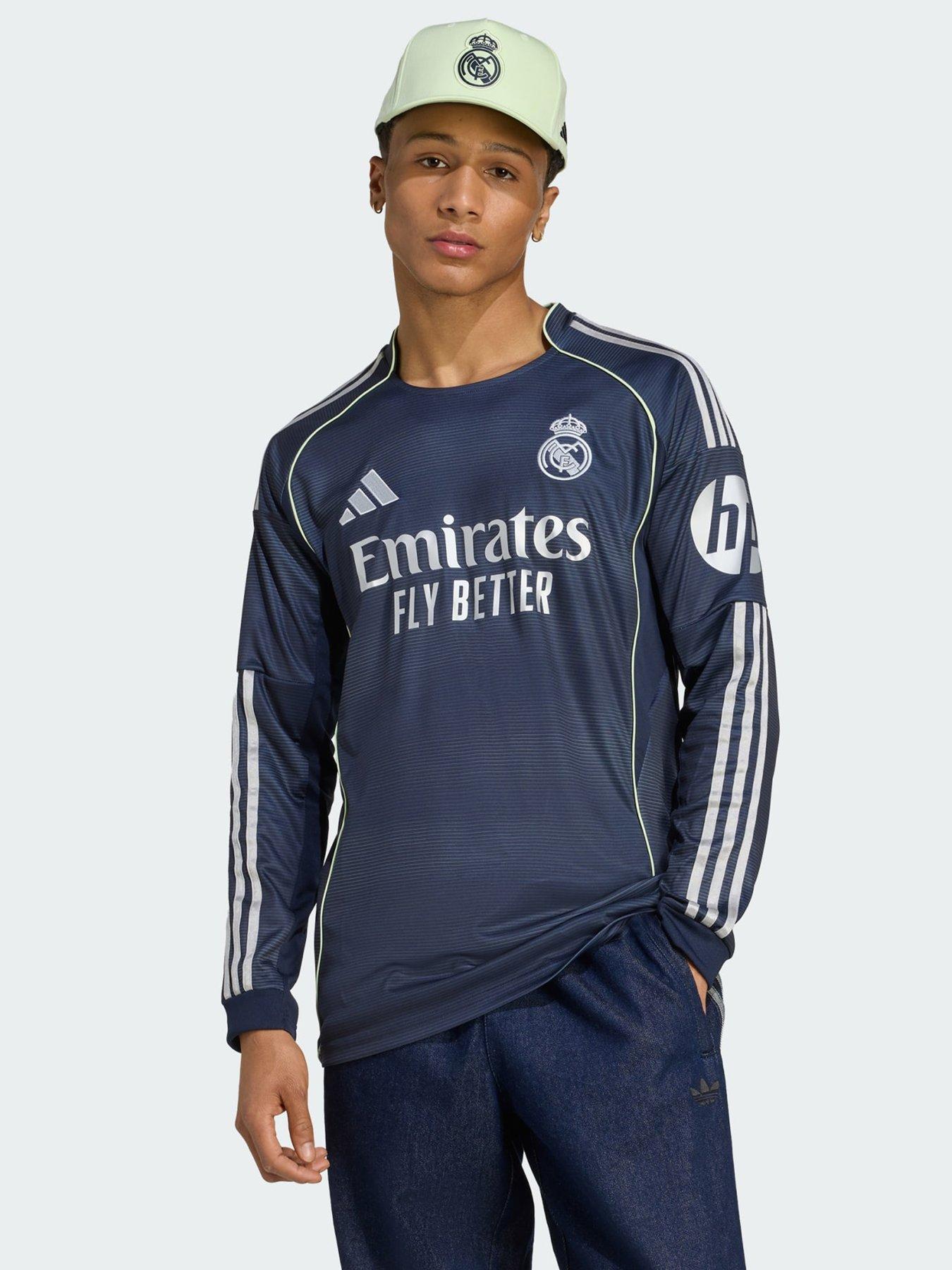 adidas Real Madrid 25/26 Long Sleeve Away Jersey