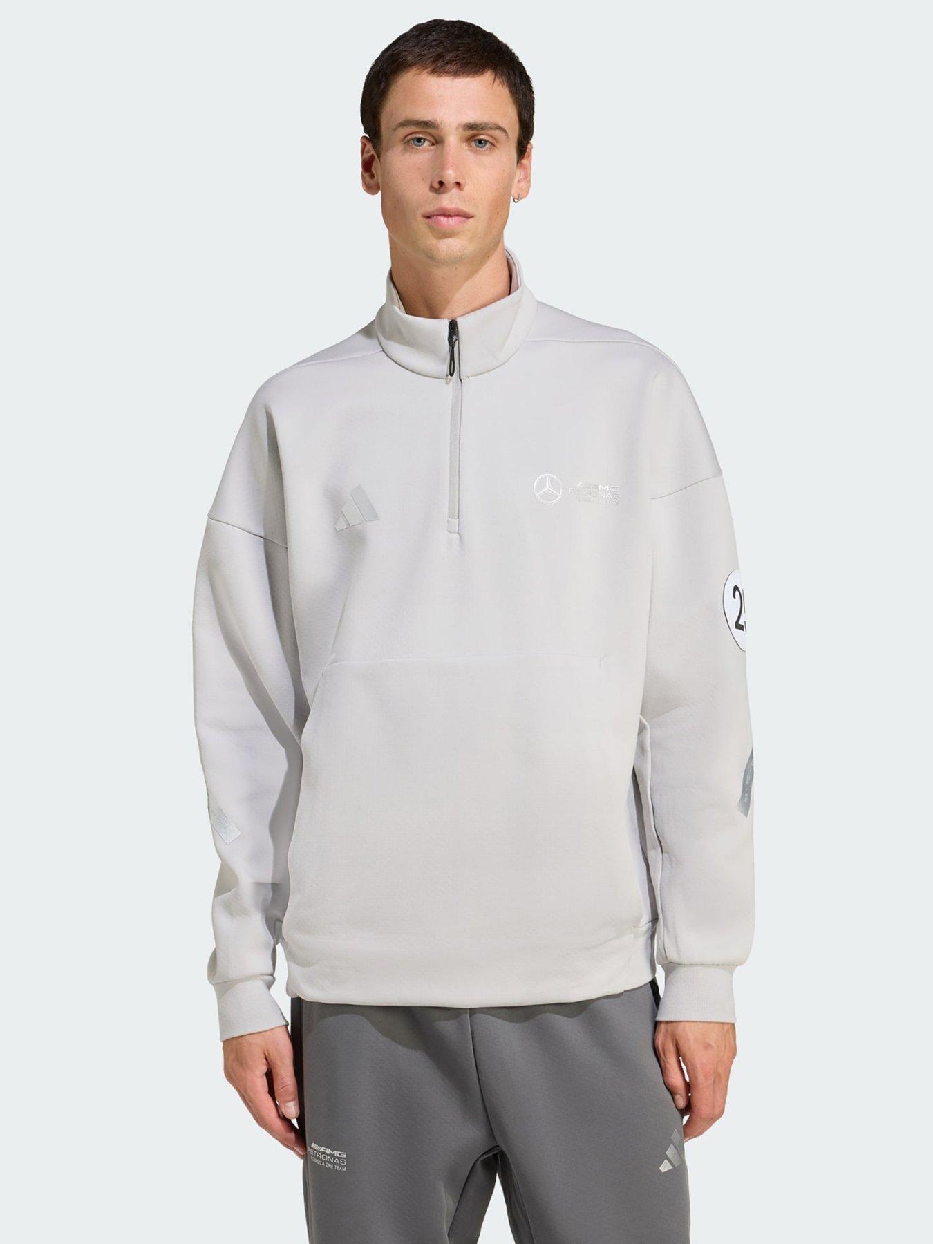  image of adidas-mercedes-amg-petronas-formula-one-team-silver-arrows-half-zip