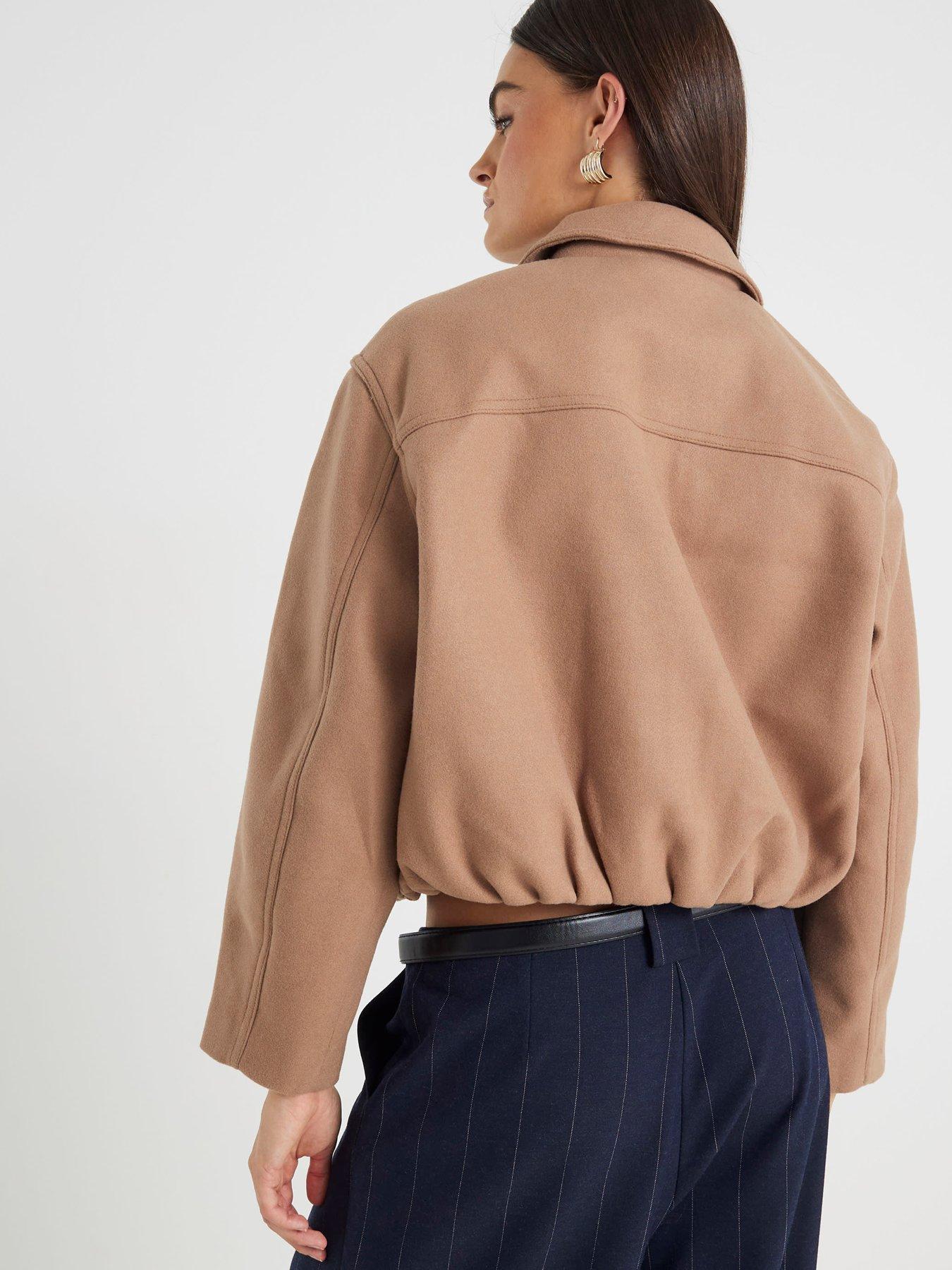 Image 2 of 4 of River Island Harrington Jacket - Brown