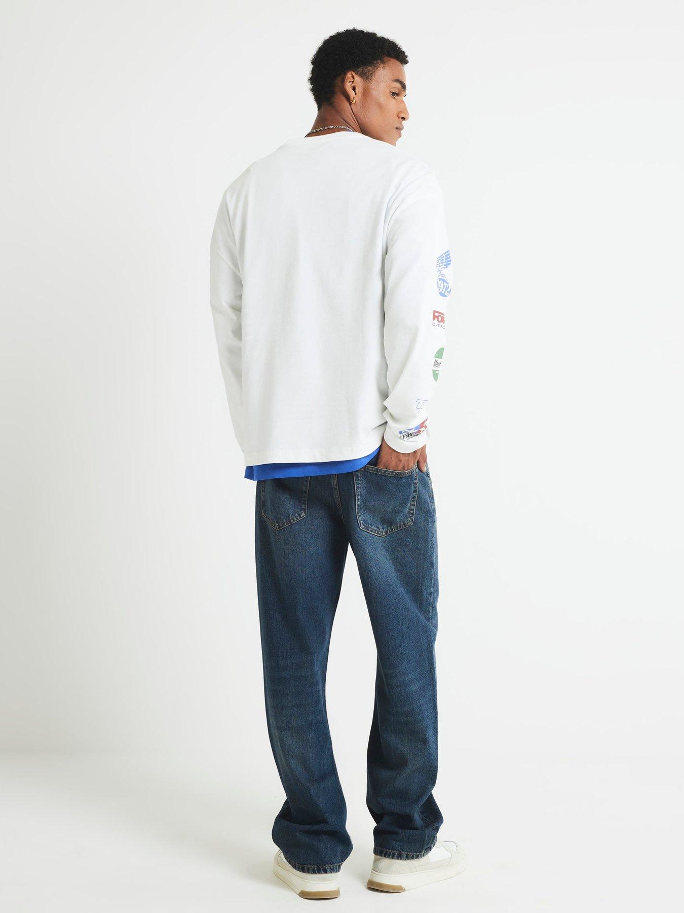 Image 2 of 4 of River Island Loose Fit Jeans - Blue