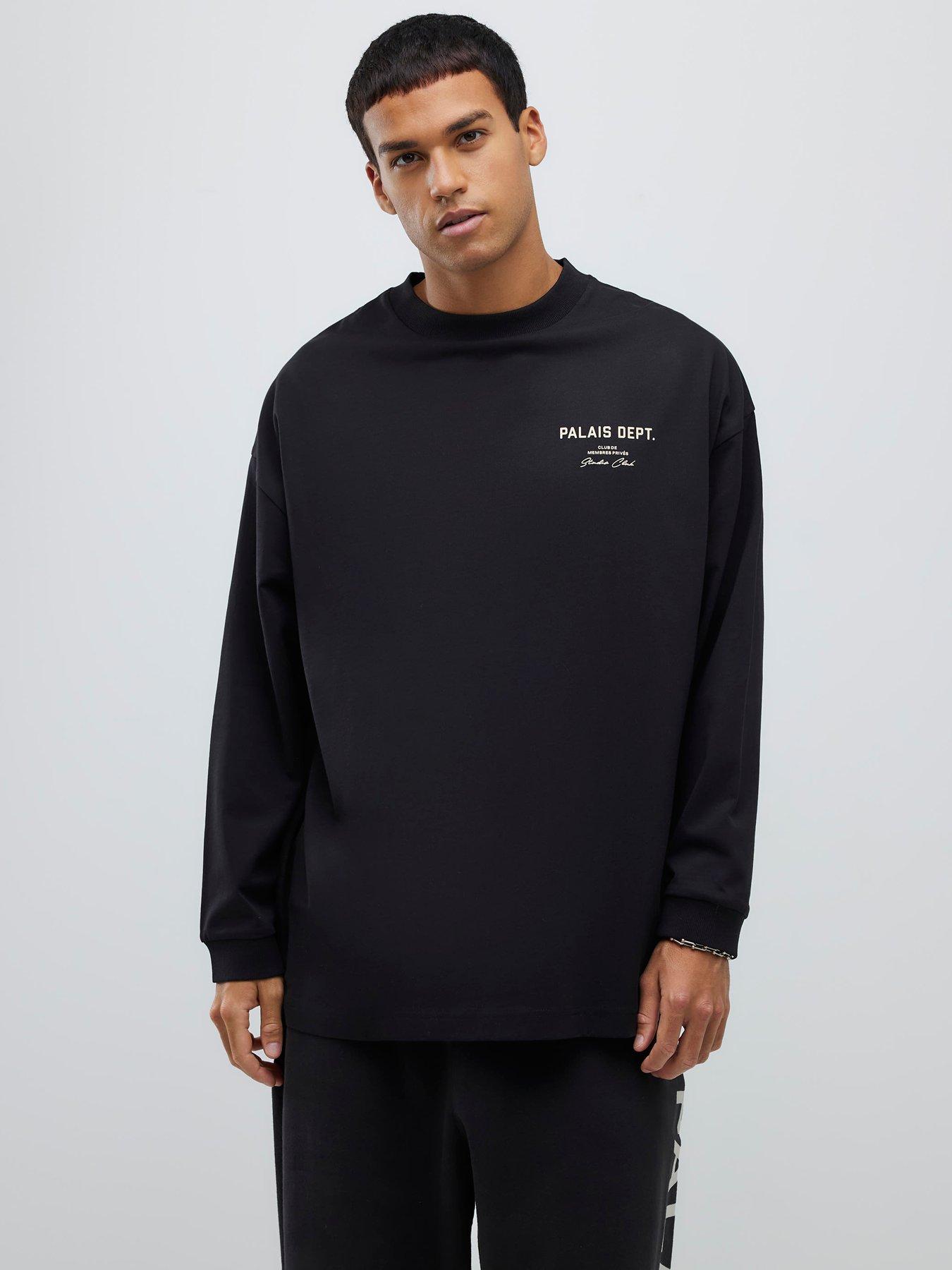 River Island Oversized Fit Palais Dept T-shirt - Black