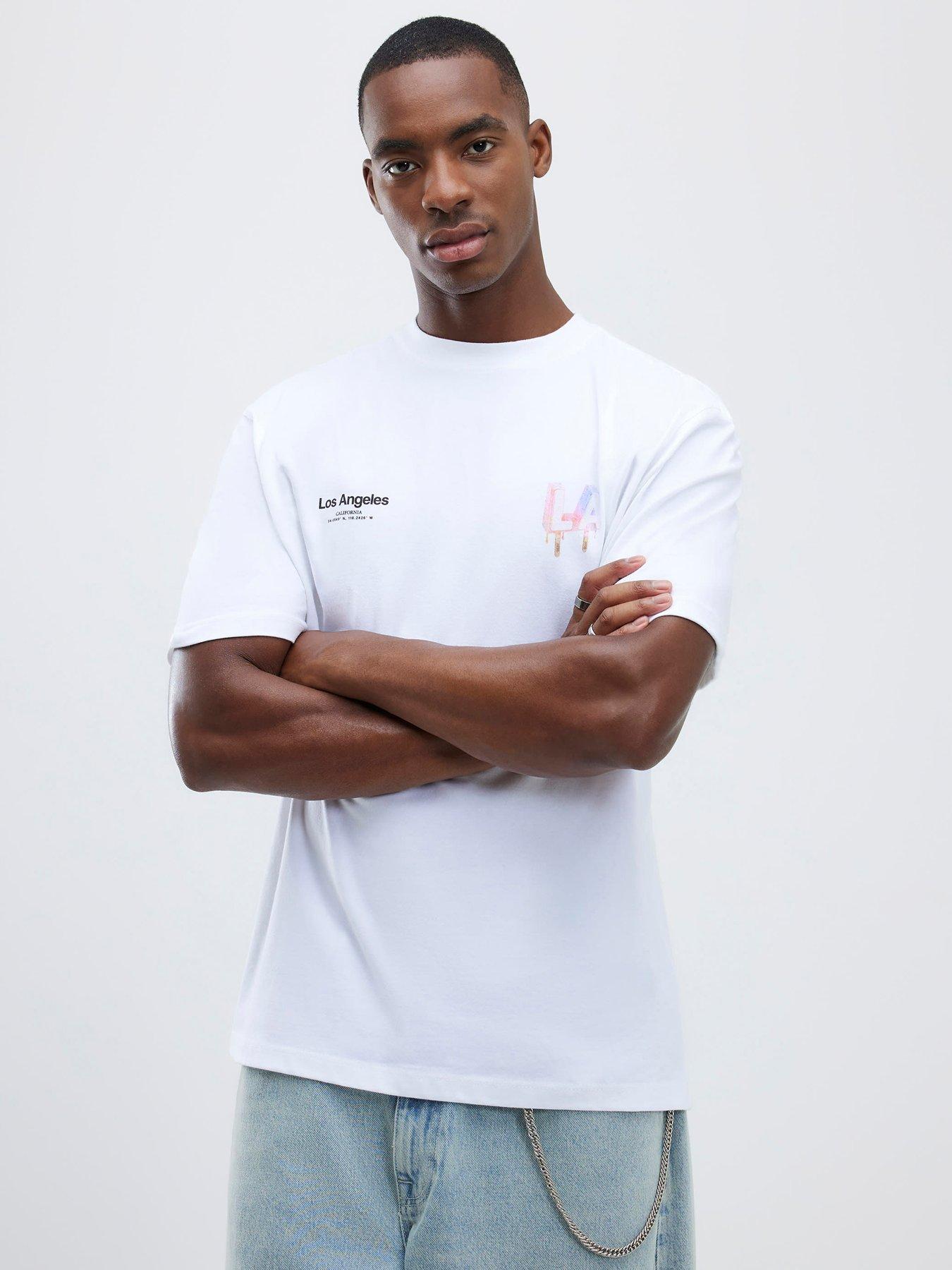 River Island Regular Fit La Ice Cream T-shirt - White