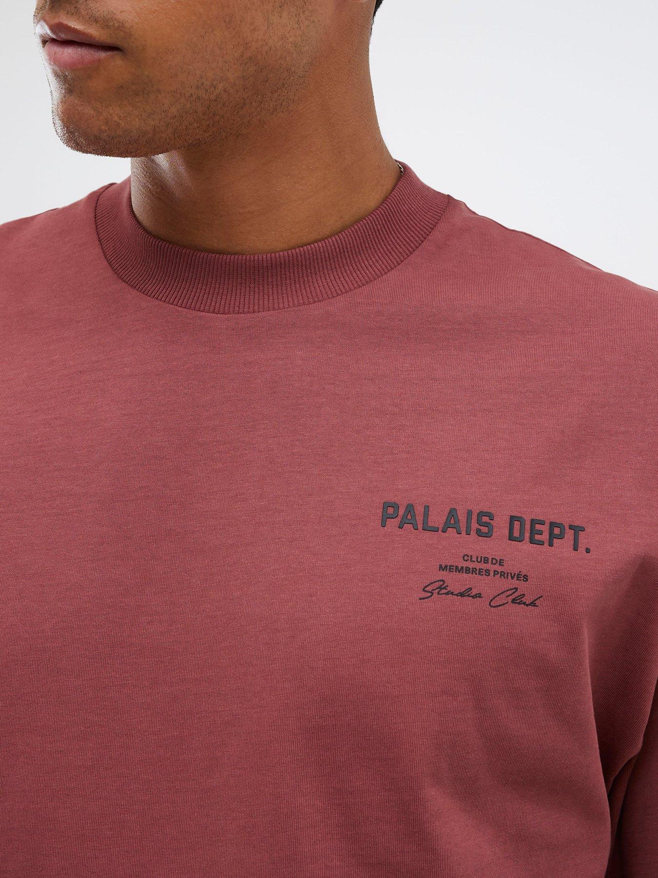 Image 4 of 4 of River Island Oversized Fit Palais Dept T-shirt - Red