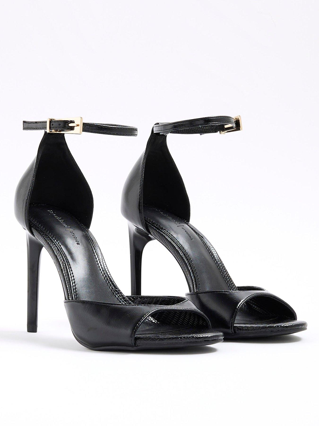 Image 3 of 5 of River Island Closed Back Heels - Black
