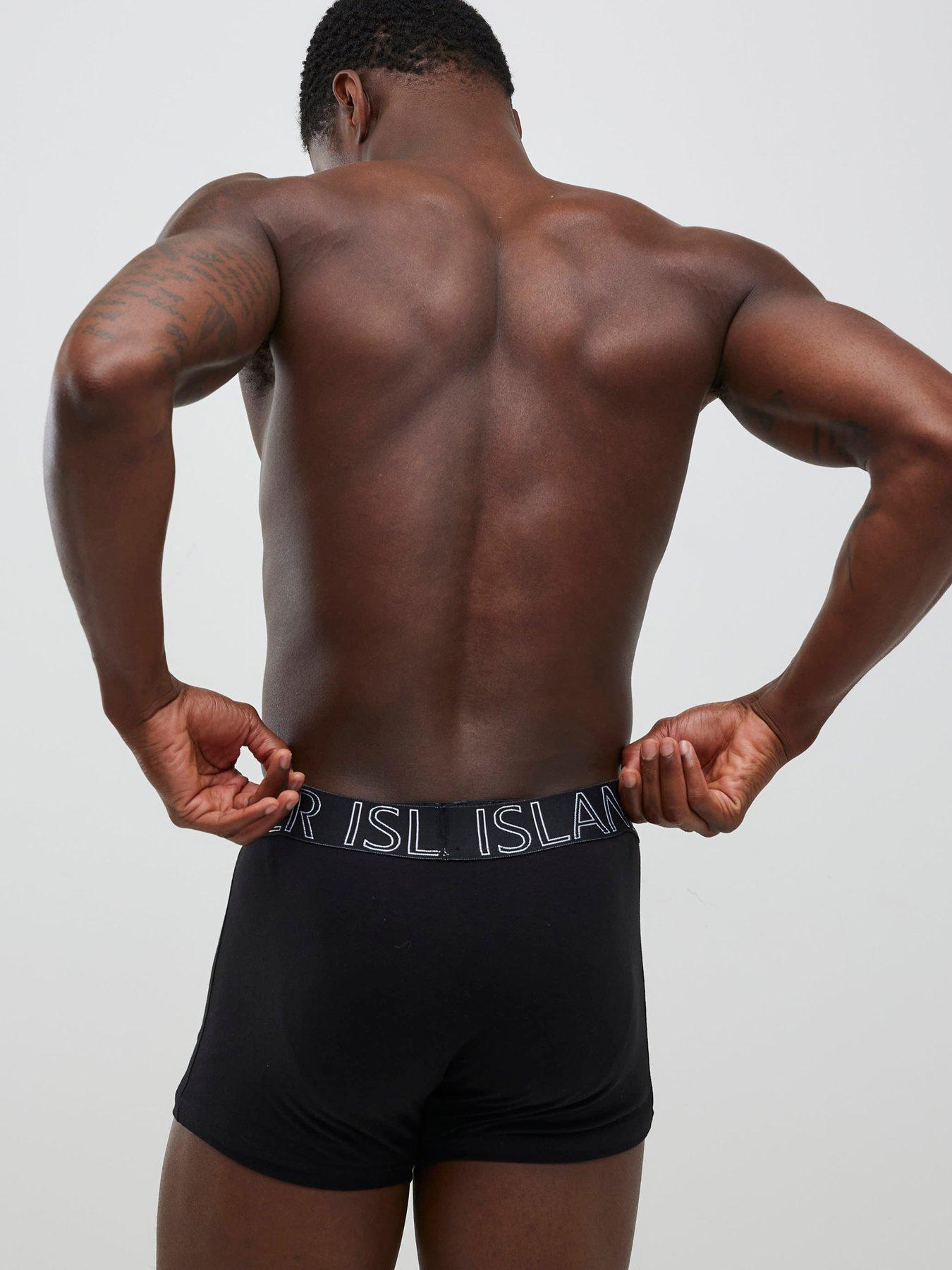 Image 3 of 3 of River Island Pack Of 5 Trunks - Black