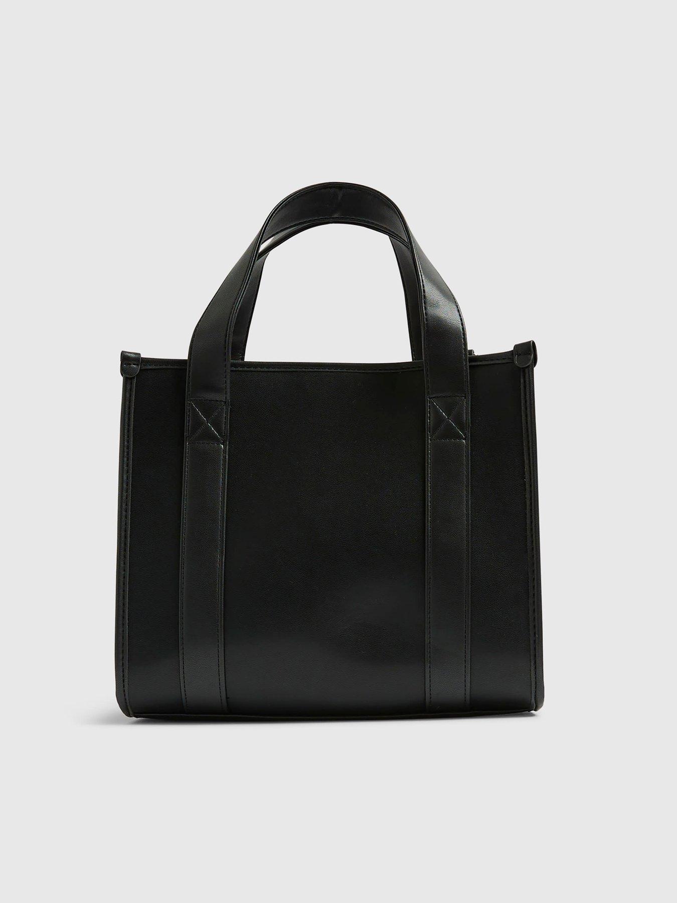  image of river-island-embroidered-tote-bag-black