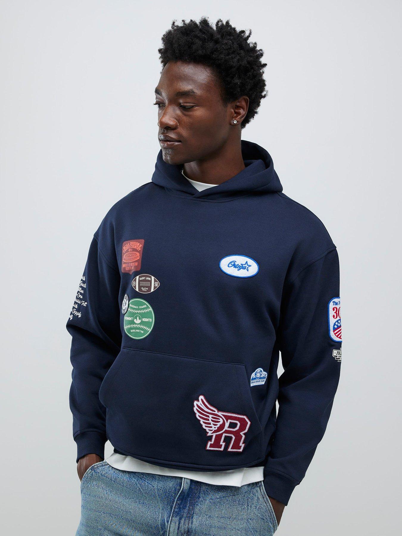 river-island-oversized-fit-badge-hoodie-blue