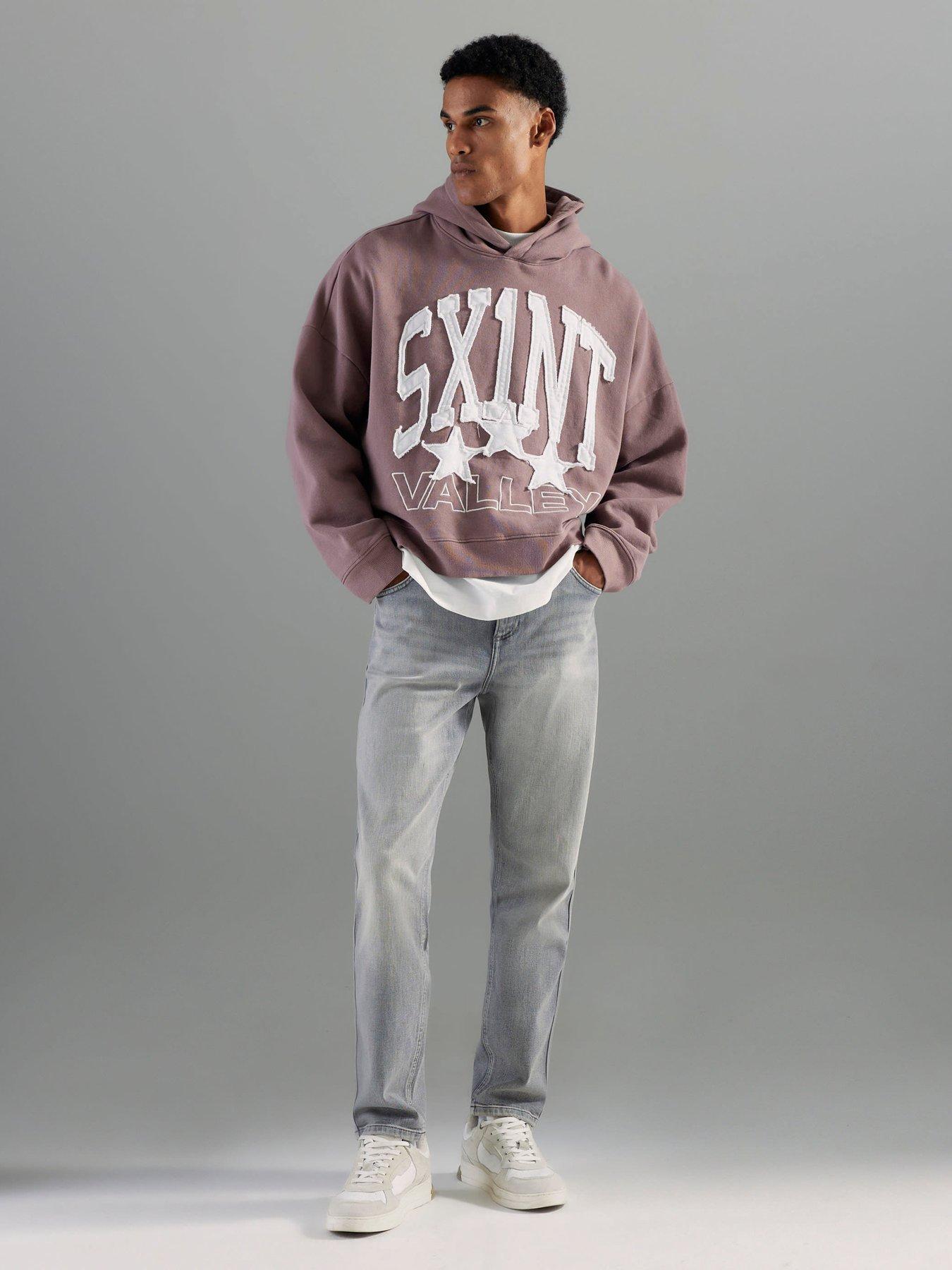 River Island Tapered Fit Jeans - Grey