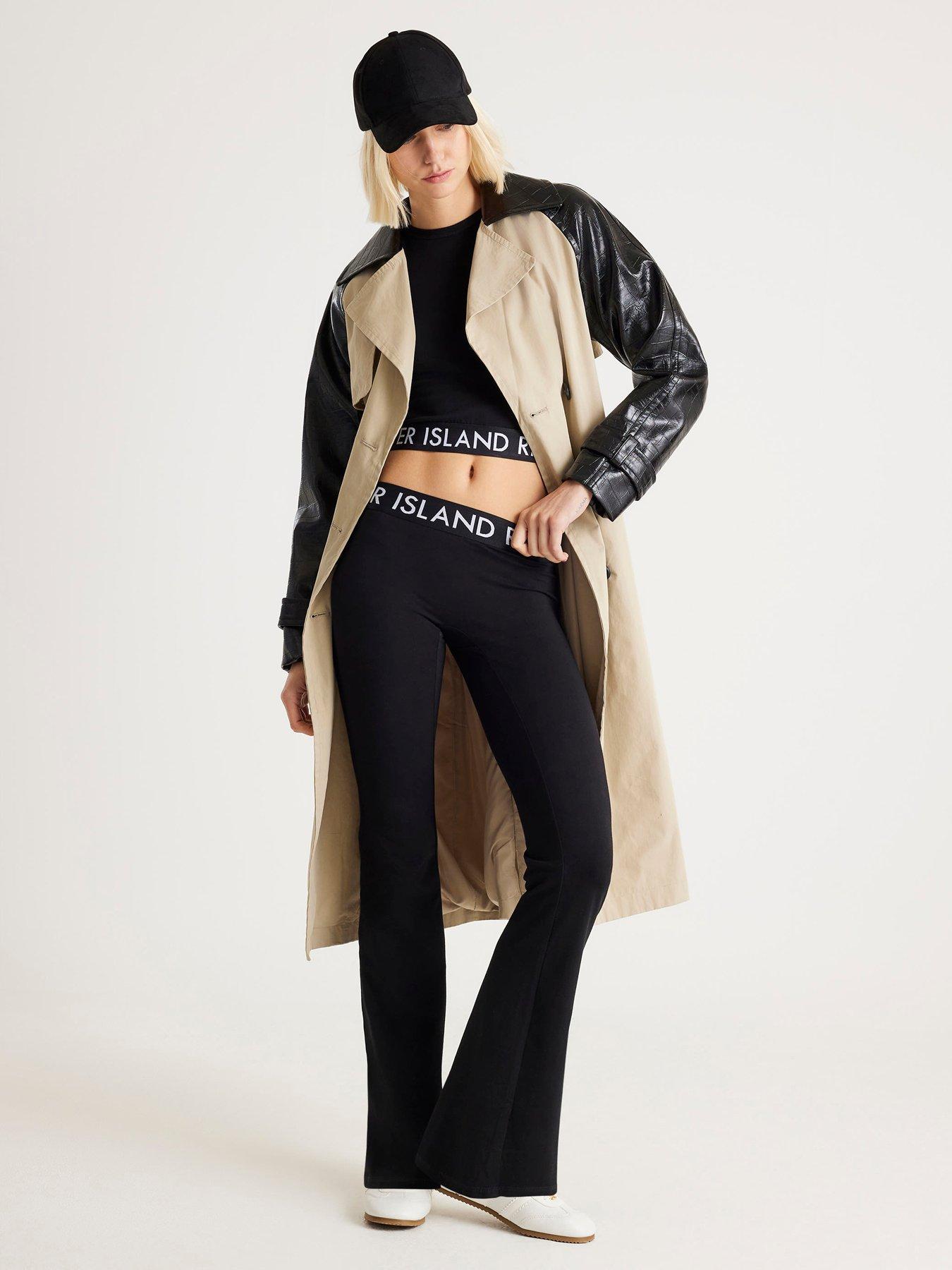  image of river-island-baby-t-shirt-and-flared-trousers-set-black