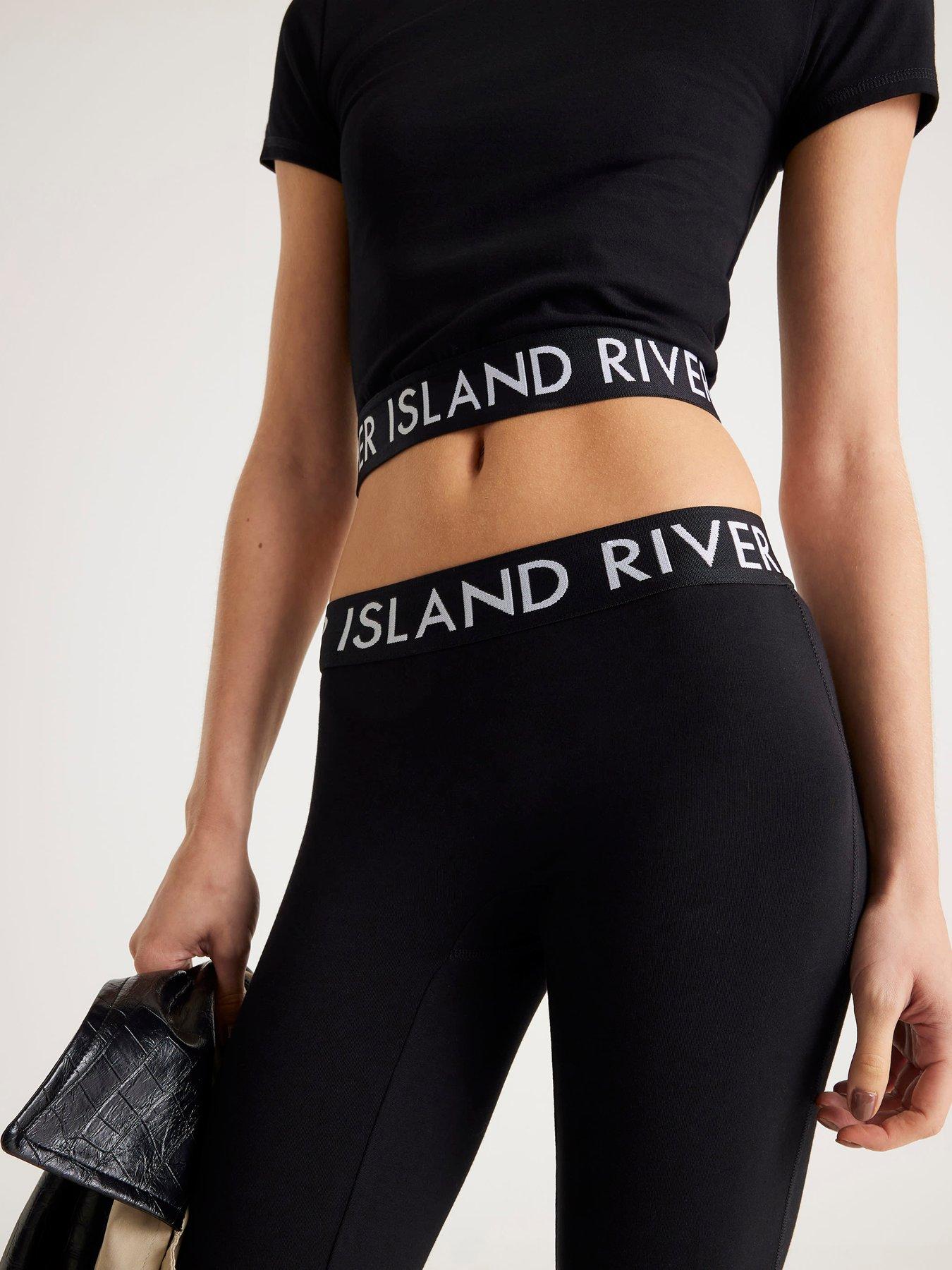  image of river-island-baby-t-shirt-and-flared-trousers-set-black