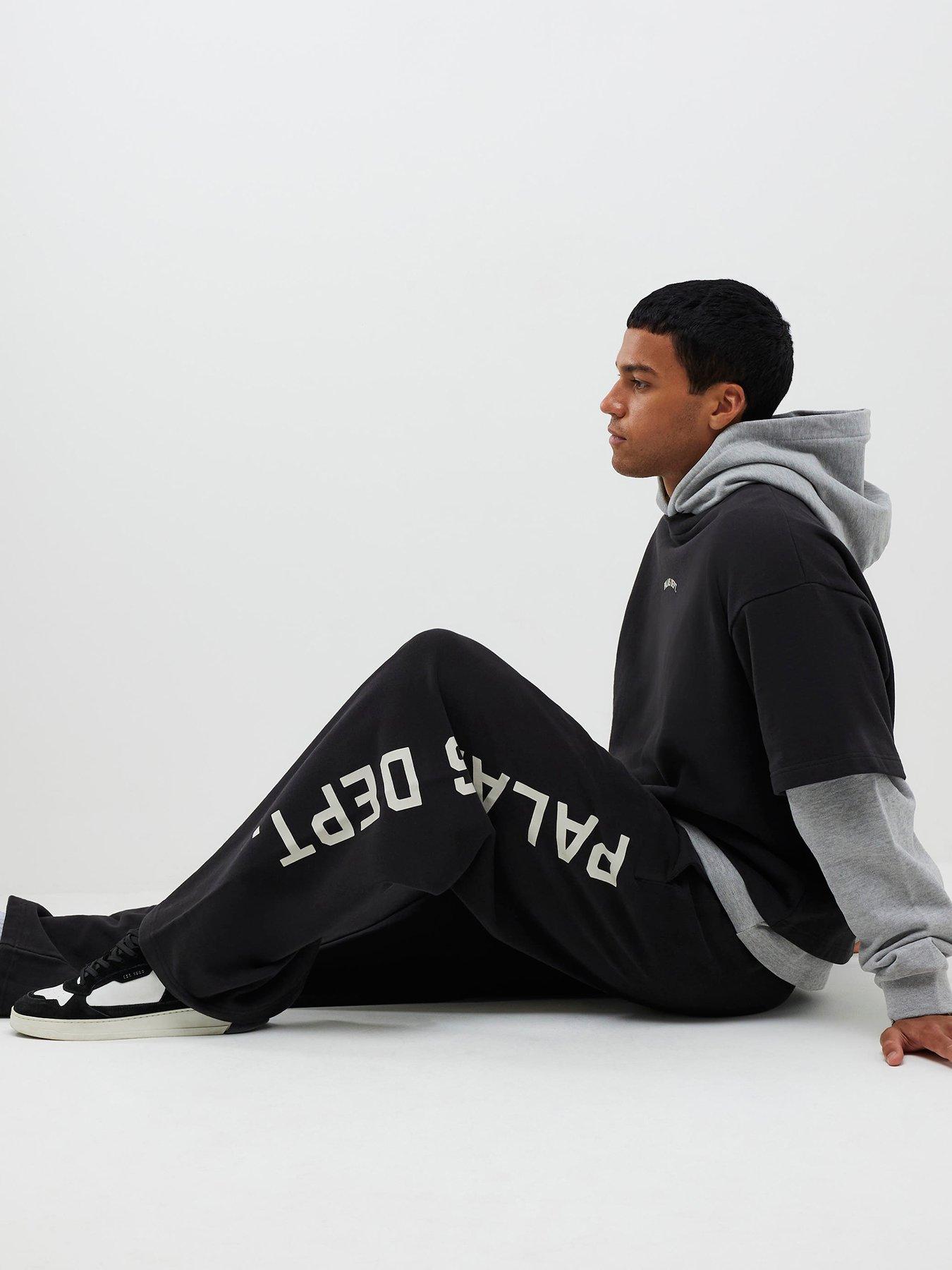  image of river-island-palais-dept-wide-leg-joggers-black