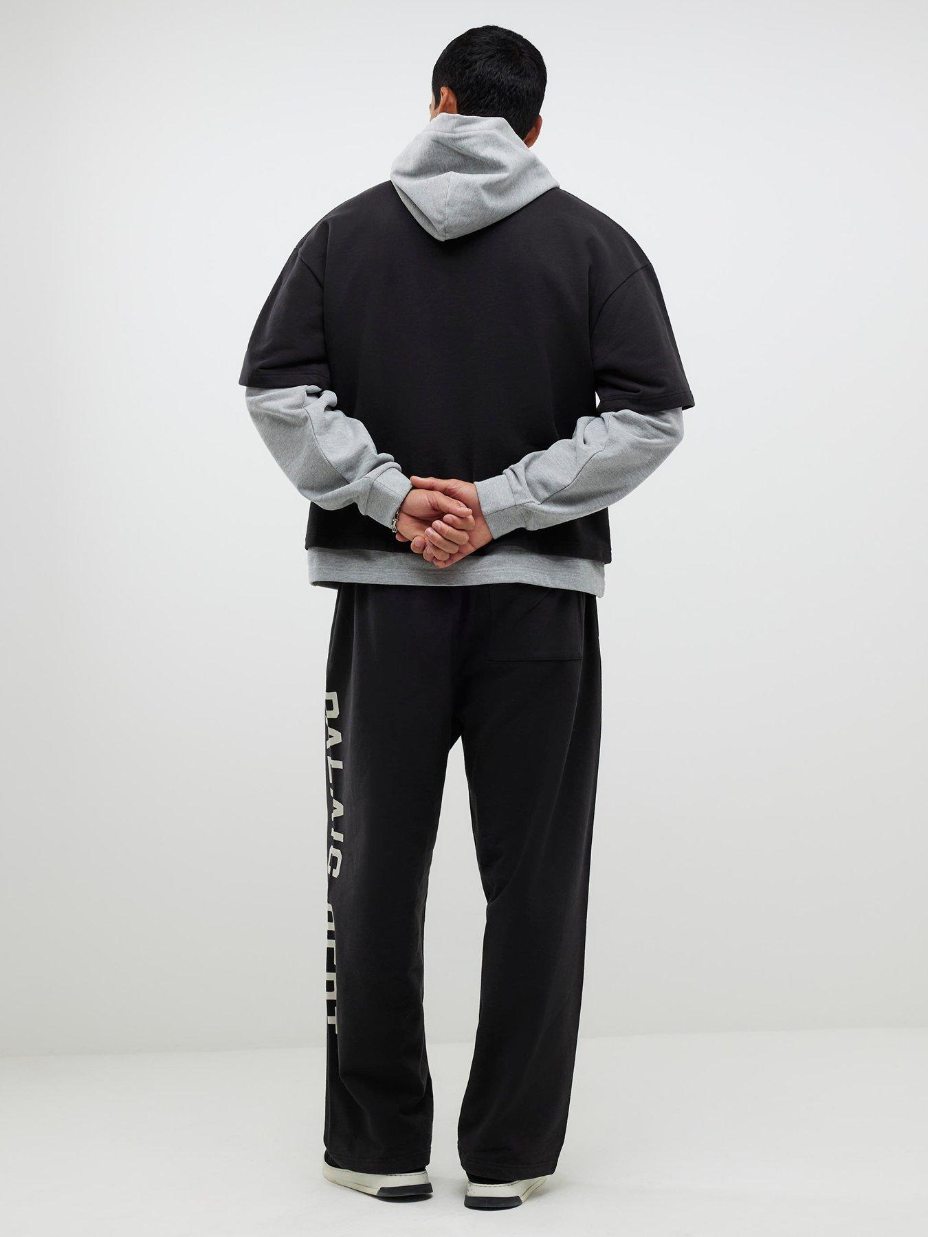  image of river-island-palais-dept-wide-leg-joggers-black