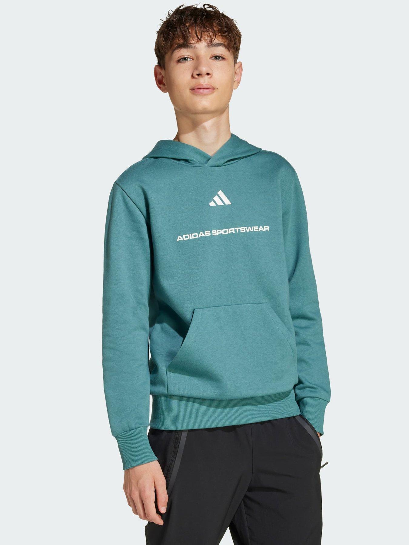 Image 1 of 5 of adidas Slogan Fleece Hoodie