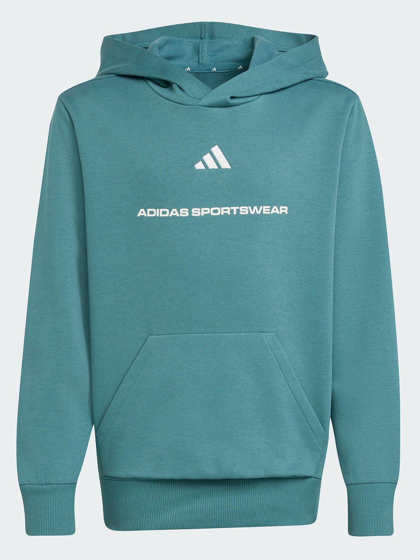 Image 2 of 5 of adidas Slogan Fleece Hoodie