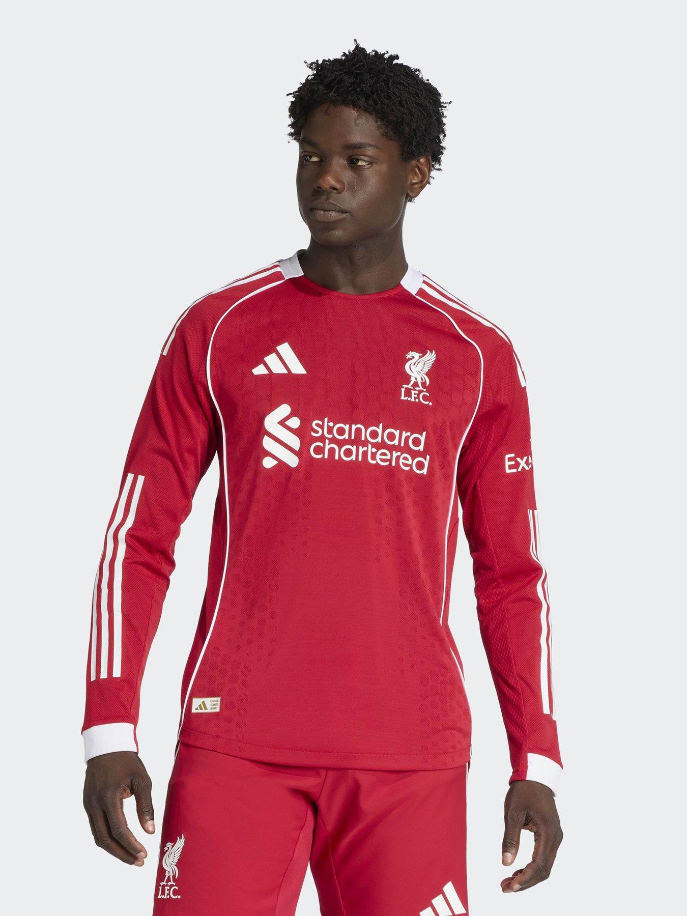 ウェア Liverpool 24/25 Long-Sleeve Jersey adidas Liverpool FC 25/26 Long Sleeve Home Authentic Jersey