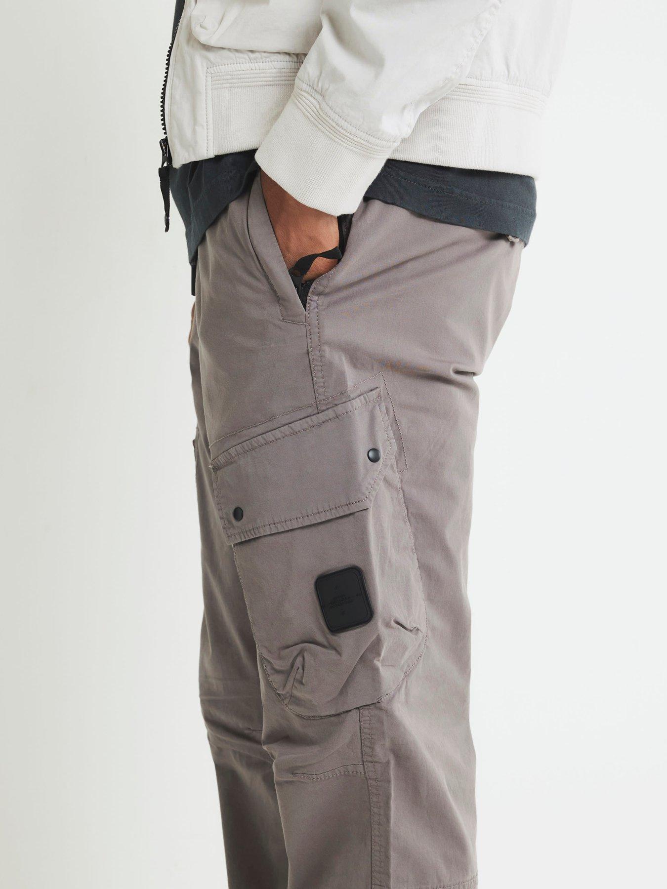  image of river-island-regular-fit-cargo-trousers-grey