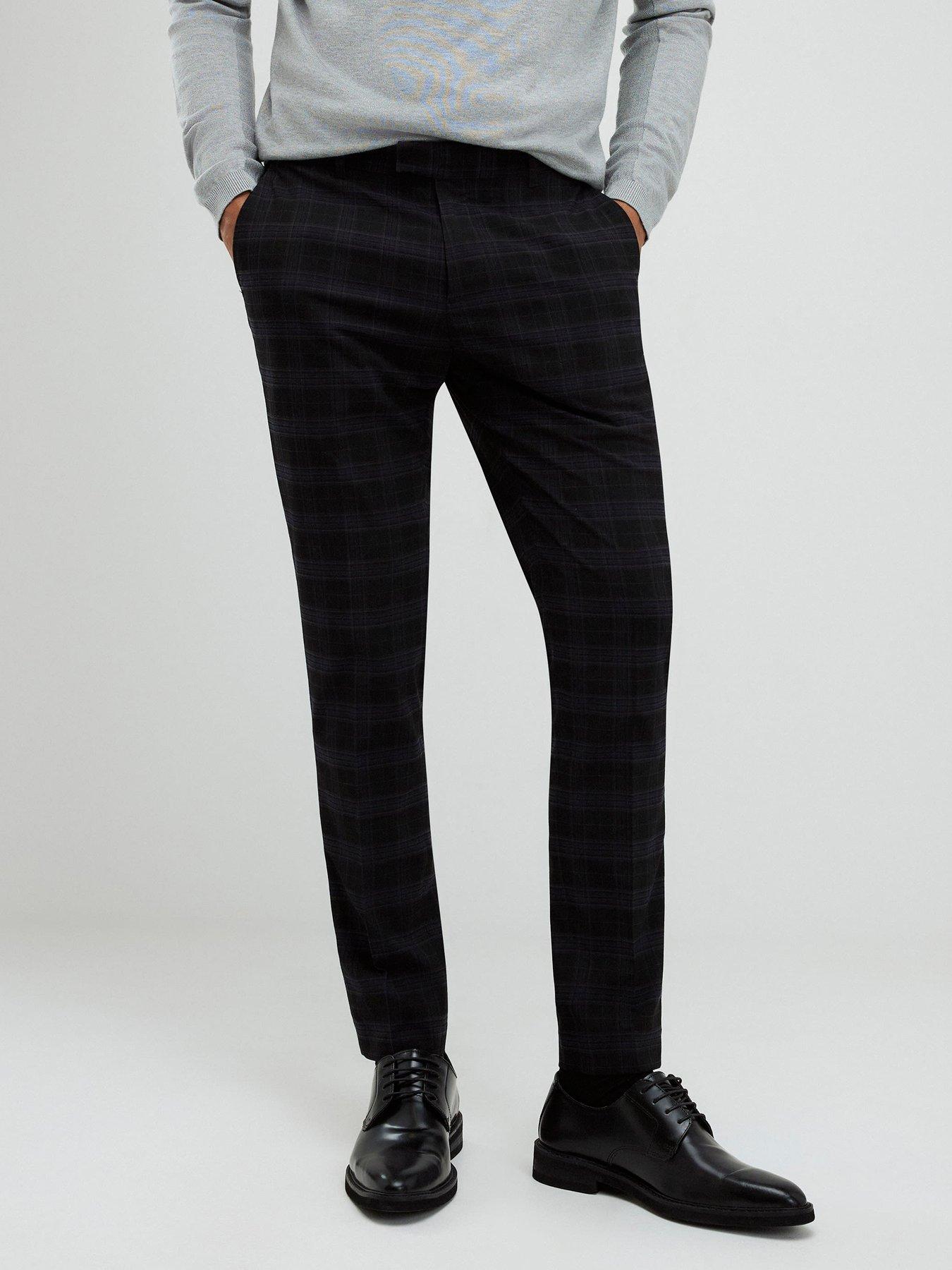 river-island-skinny-fit-check-trousers-black