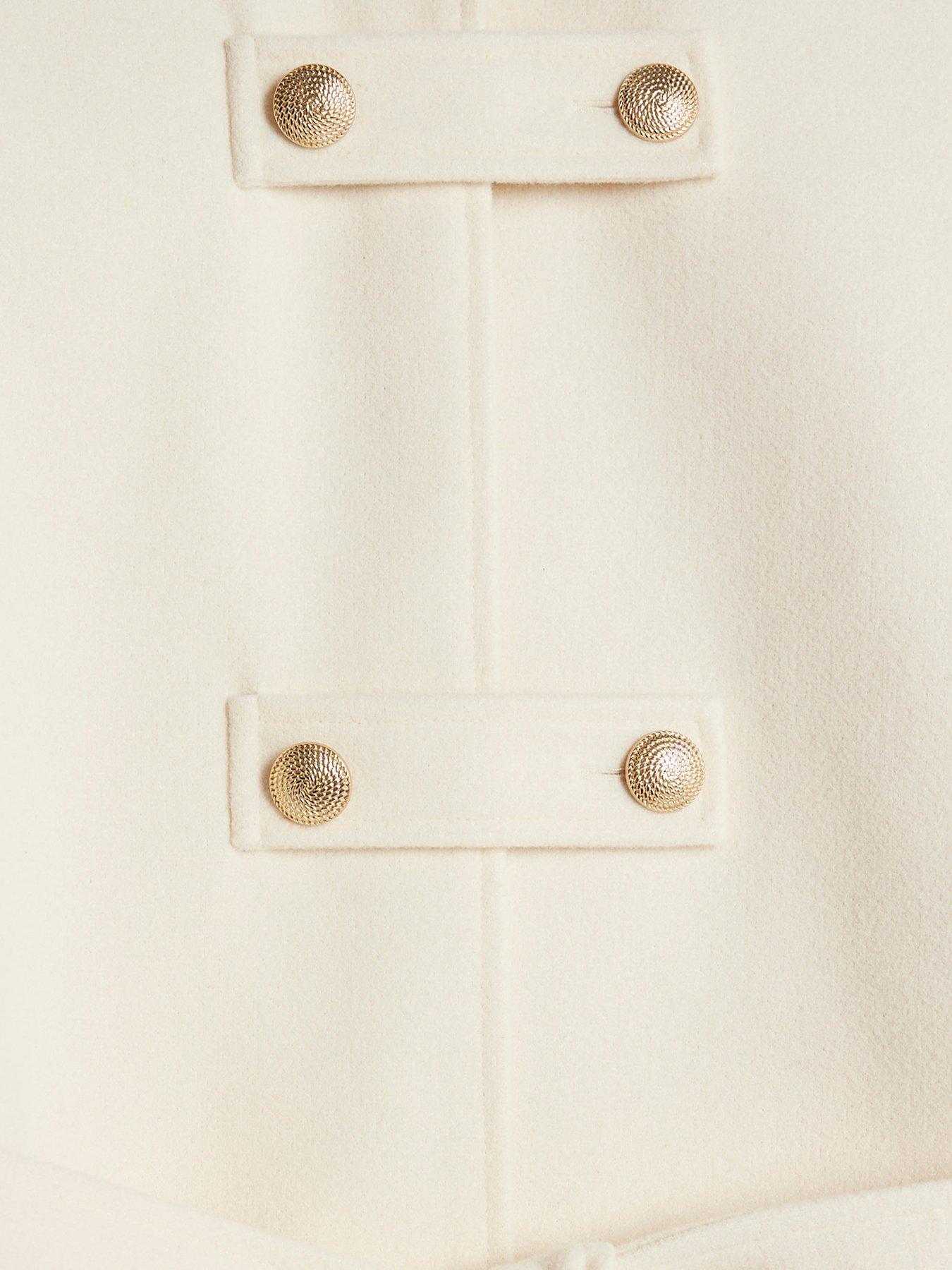  image of river-island-belted-cape-cream