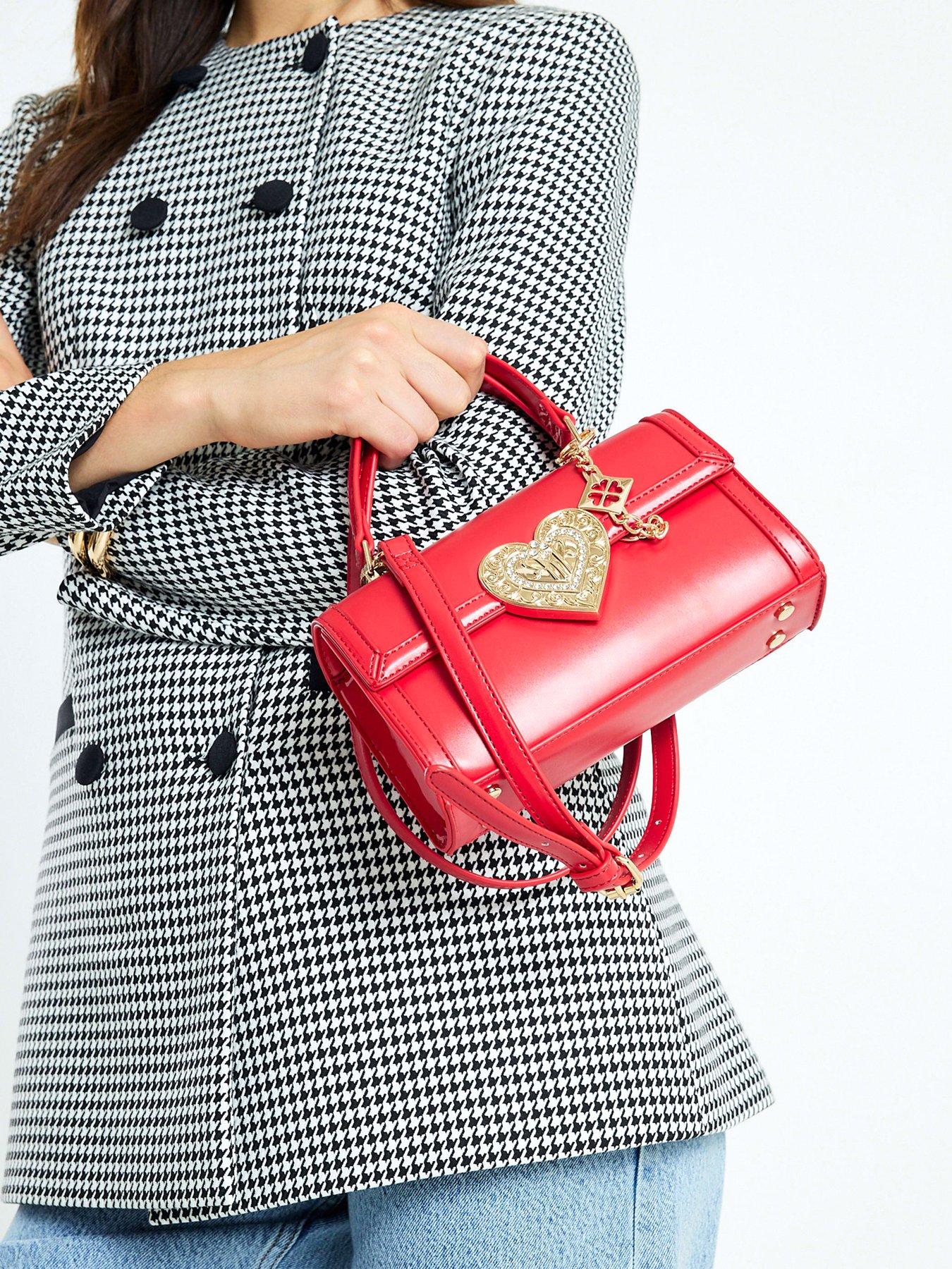 River Island Heart Lock Cross Body Bag - Red