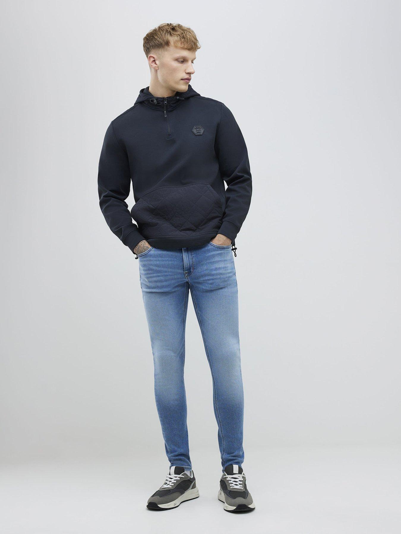  image of river-island-spray-on-jeans-blue