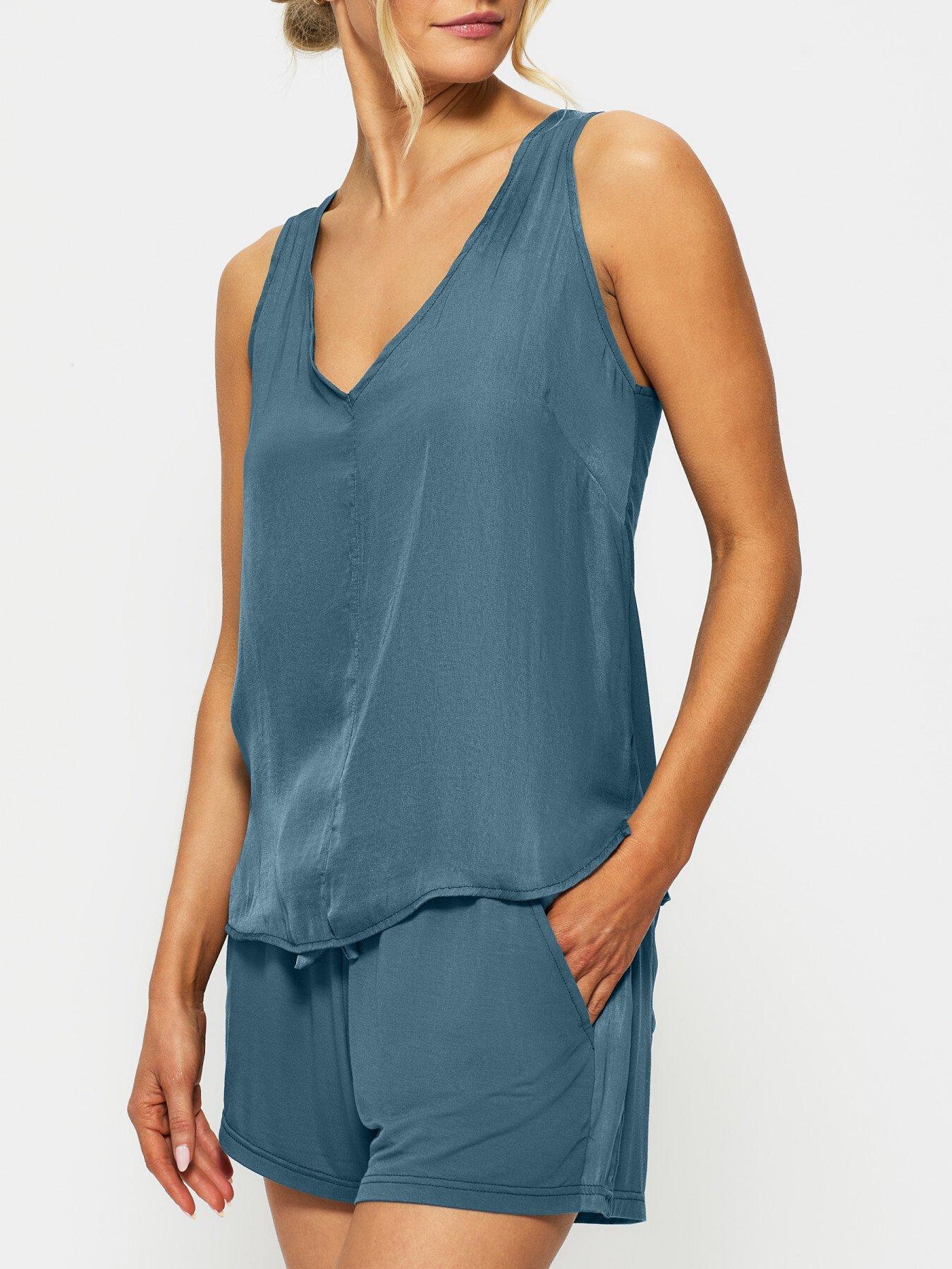  image of kbx-raye-satin-jersey-vest