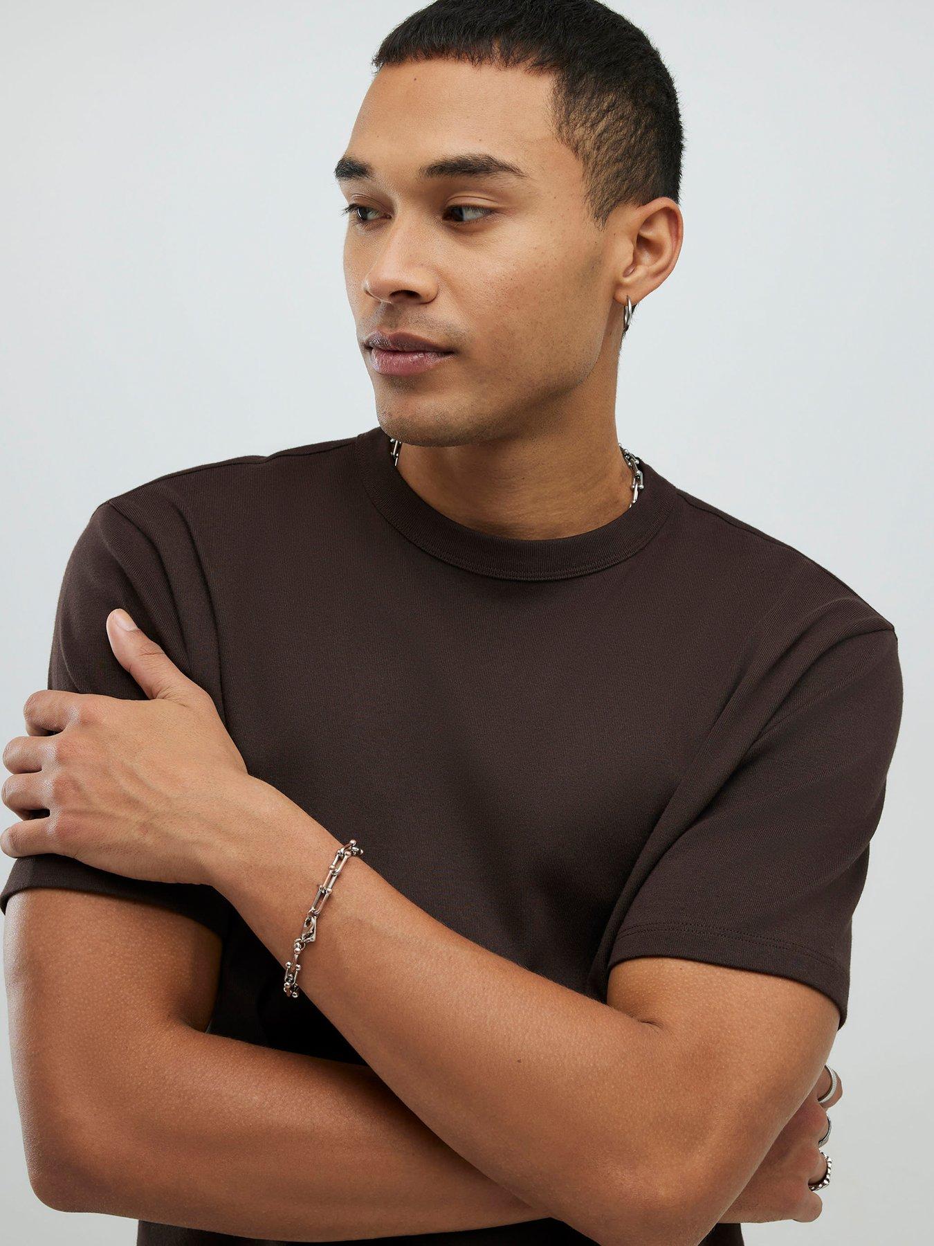 image of river-island-regular-fit-t-shirt-brown