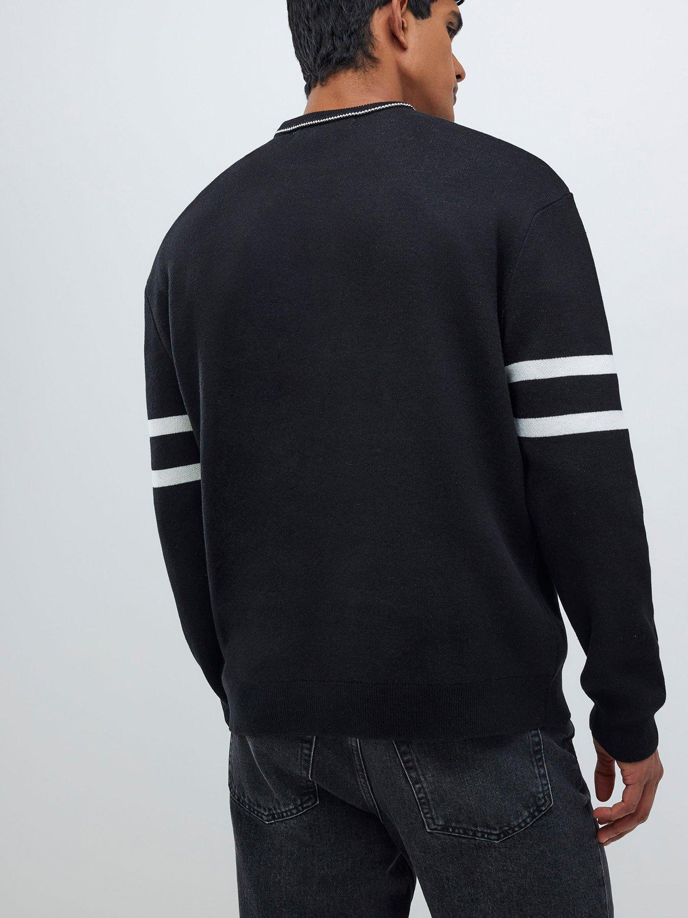 stillFront image of river-island-regular-fit-91-sports-sweatshirt-black