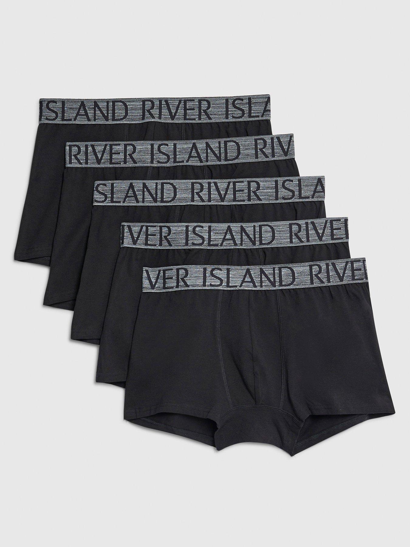 river-island-ri-pack-of-5-trunks-black
