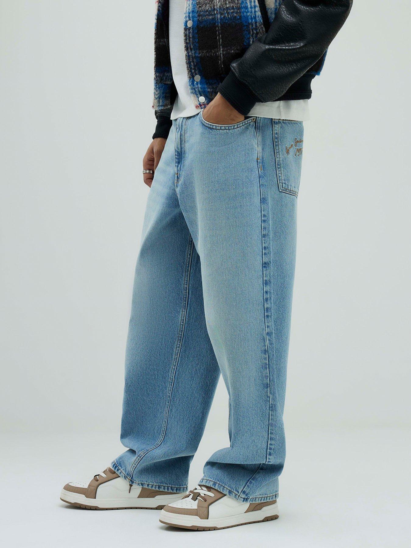 River Island Baggy Fit Jeans - Blue