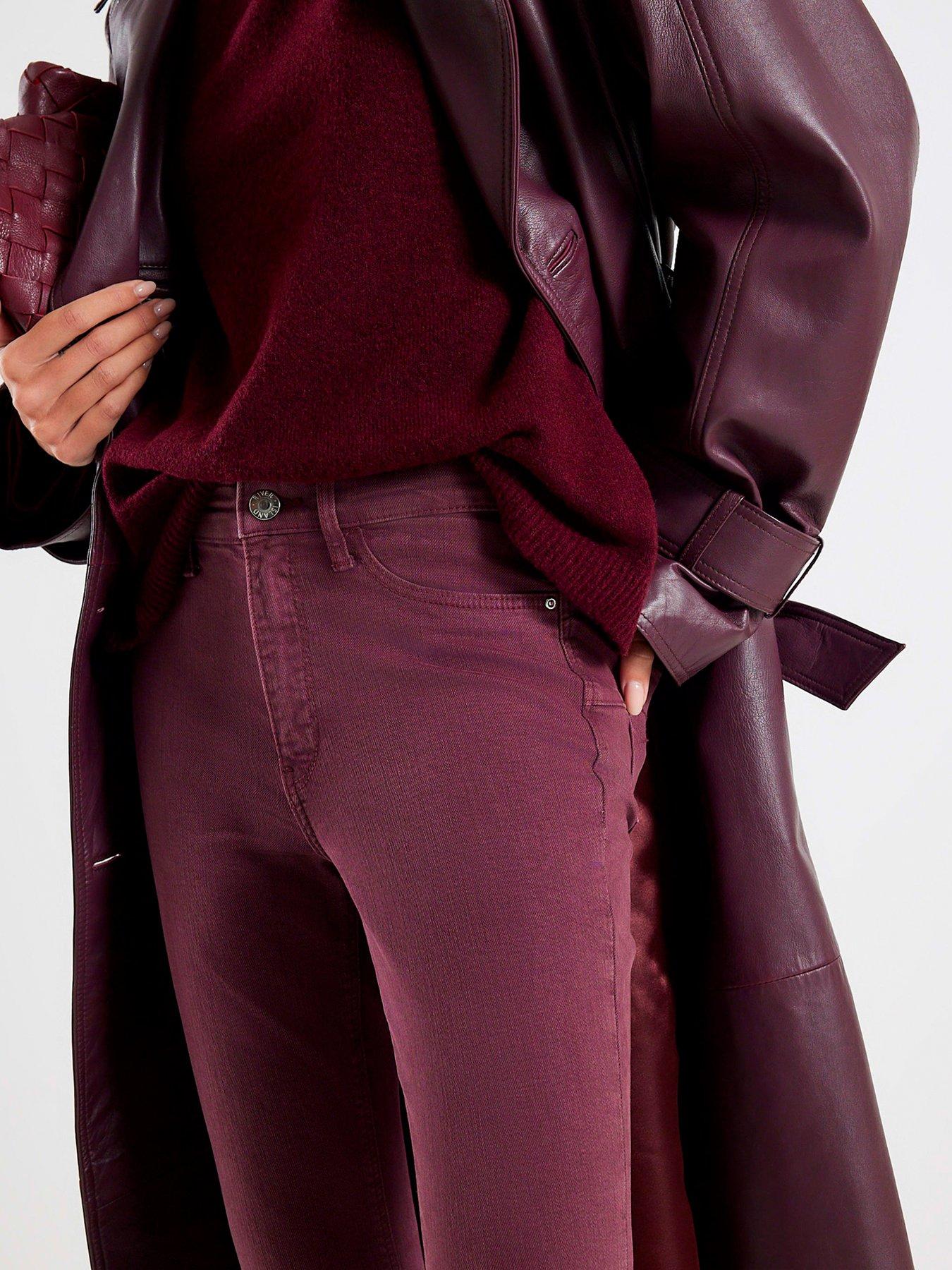  image of river-island-skinny-jeans-purple